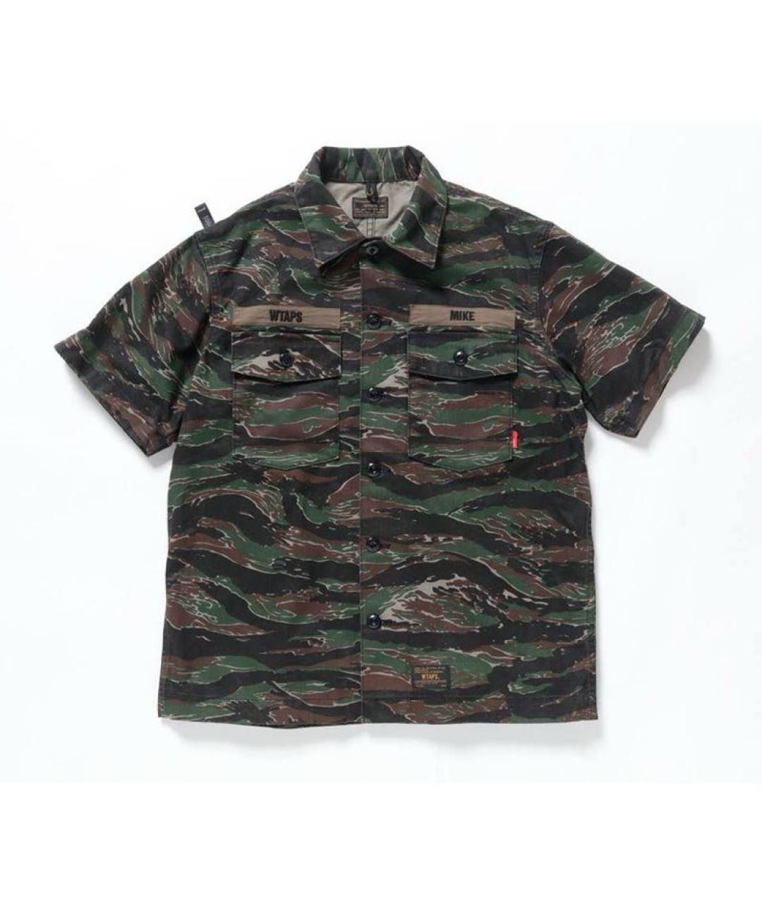 WTAPS Зеленая хлопковая кэжуал рубашка, фото 9