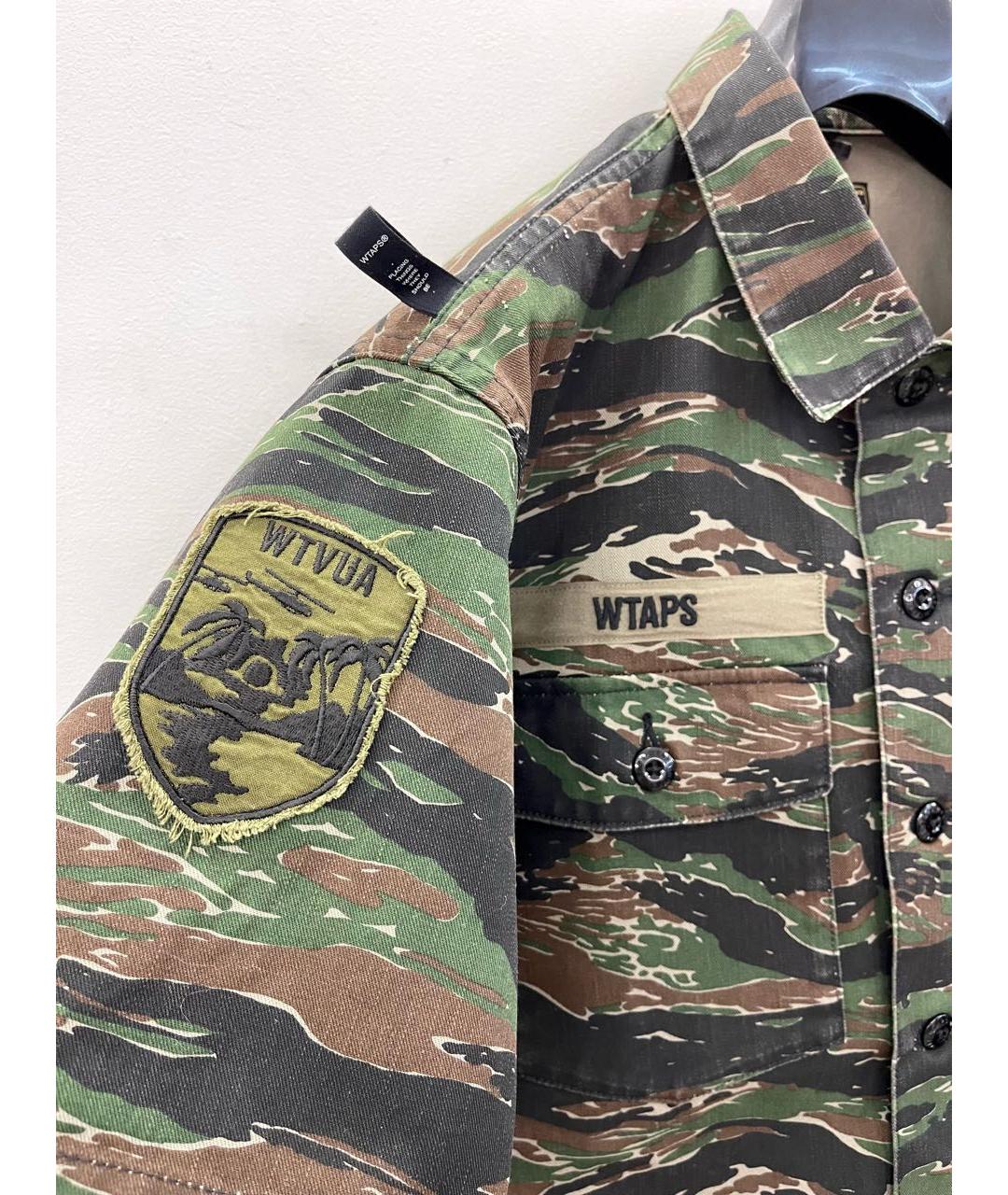 WTAPS Зеленая хлопковая кэжуал рубашка, фото 3