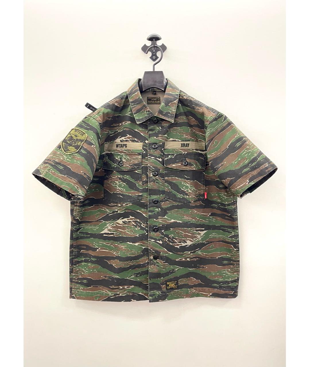 WTAPS Зеленая хлопковая кэжуал рубашка, фото 2