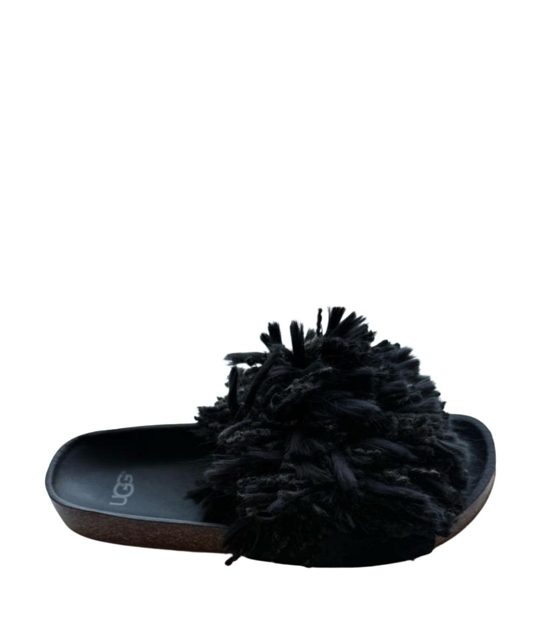 UGG AUSTRALIA Черные шлепанцы, фото 1