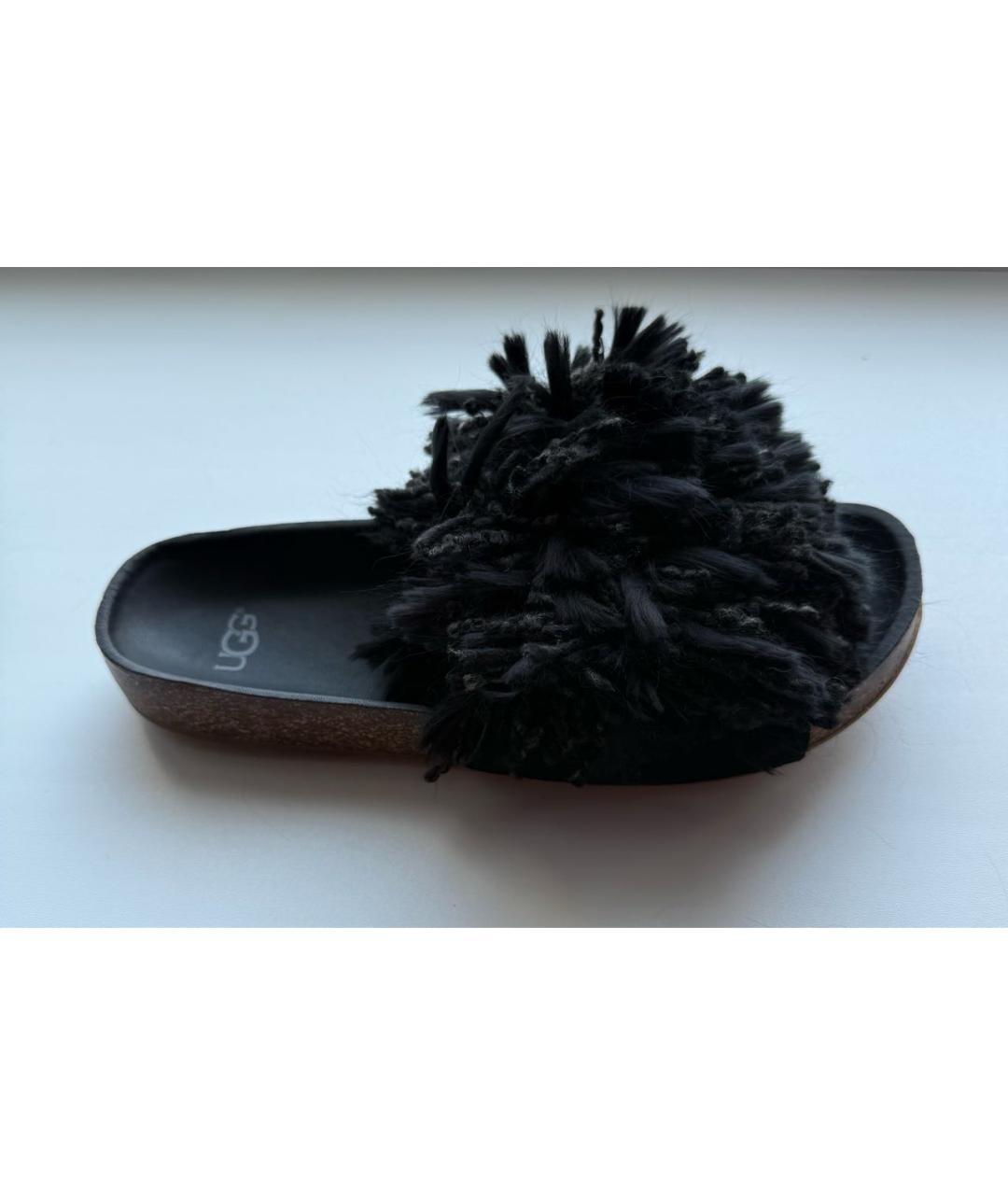 UGG AUSTRALIA Черные шлепанцы, фото 6