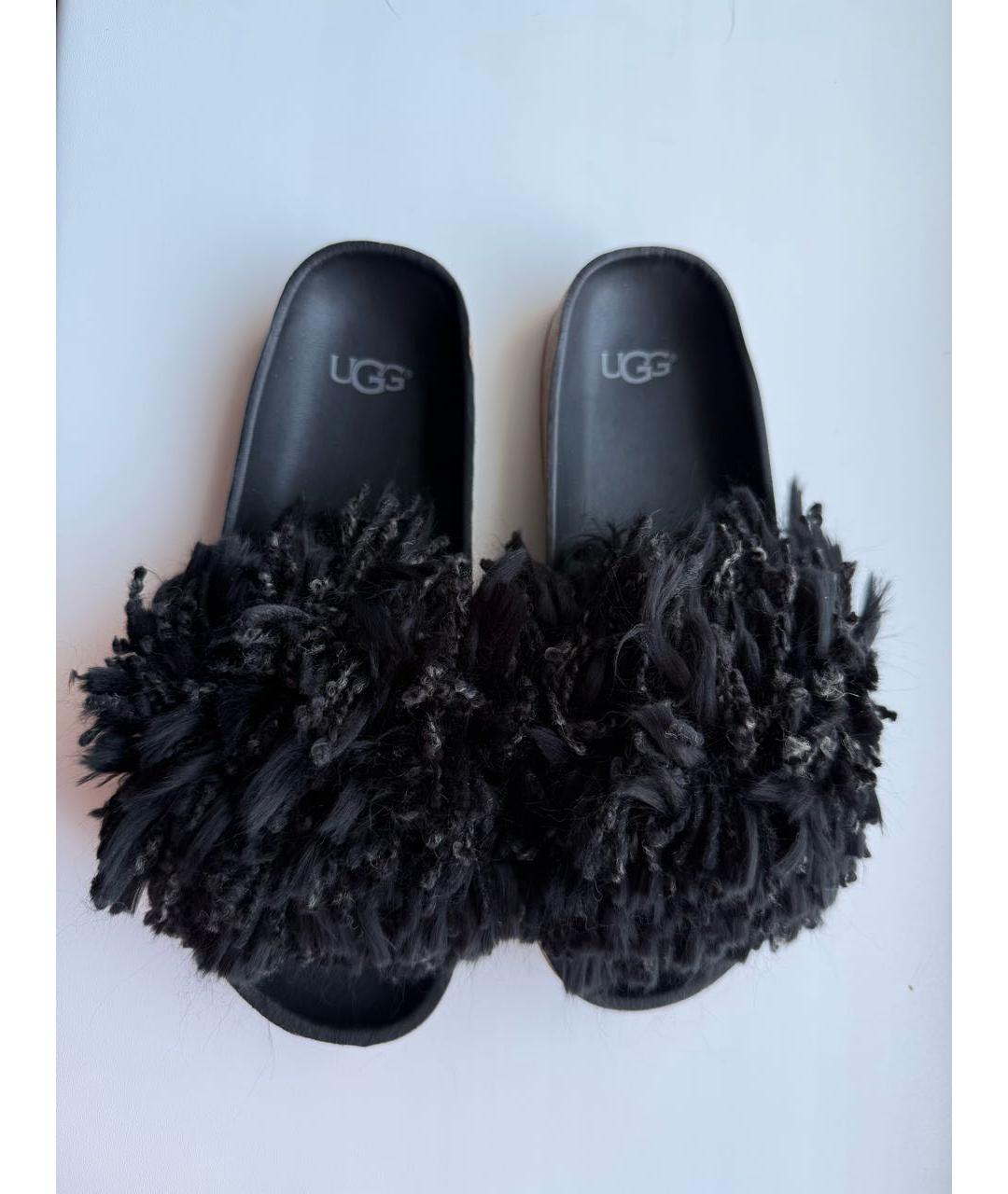 UGG AUSTRALIA Черные шлепанцы, фото 2