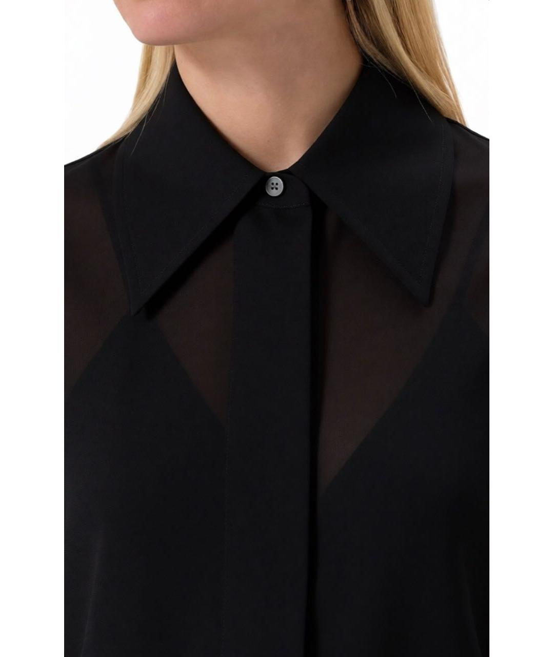 JIL SANDER Черное хлопковое повседневное платье, фото 4