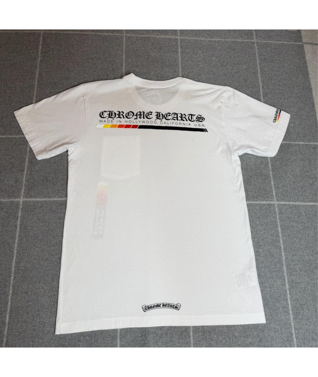 CHROME HEARTS Белая хлопковая футболка, фото 4