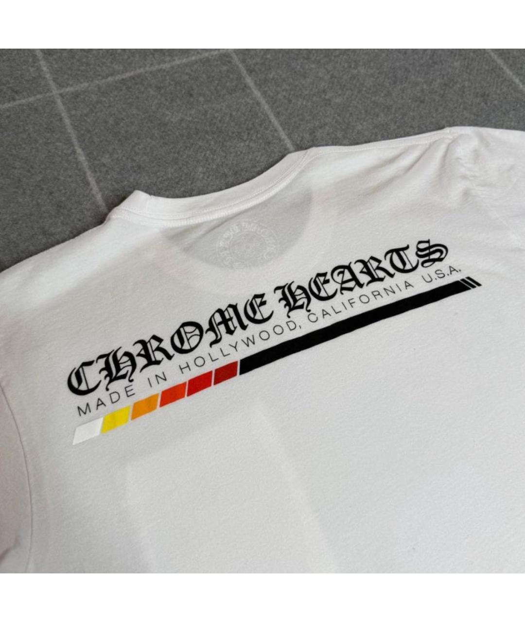 CHROME HEARTS Белая хлопковая футболка, фото 5