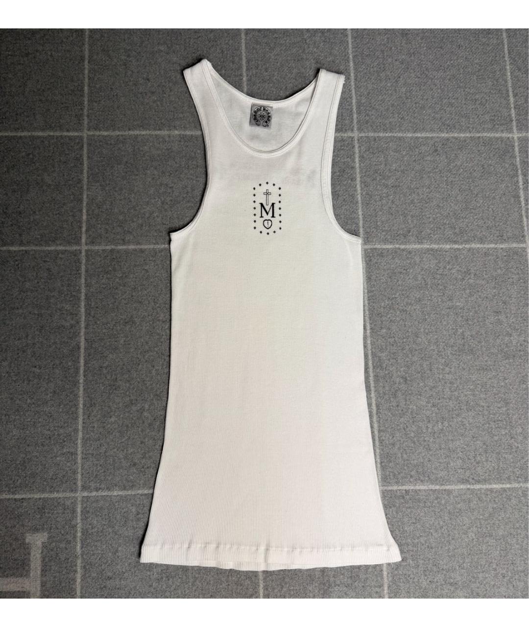 CHROME HEARTS Белая хлопковая майка, фото 2