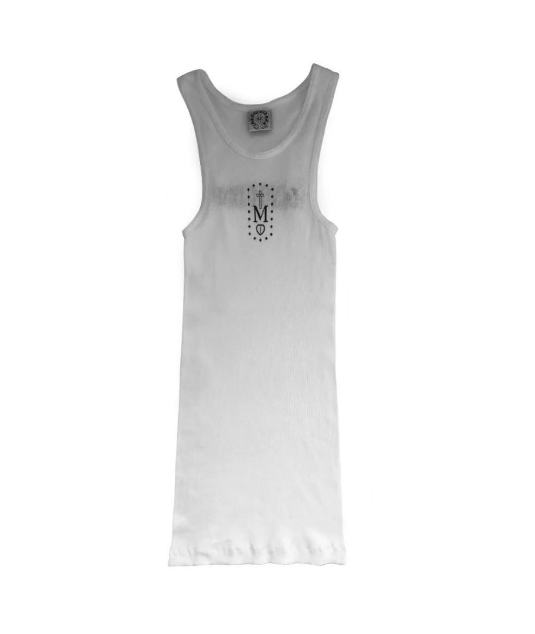CHROME HEARTS Белая хлопковая майка, фото 7