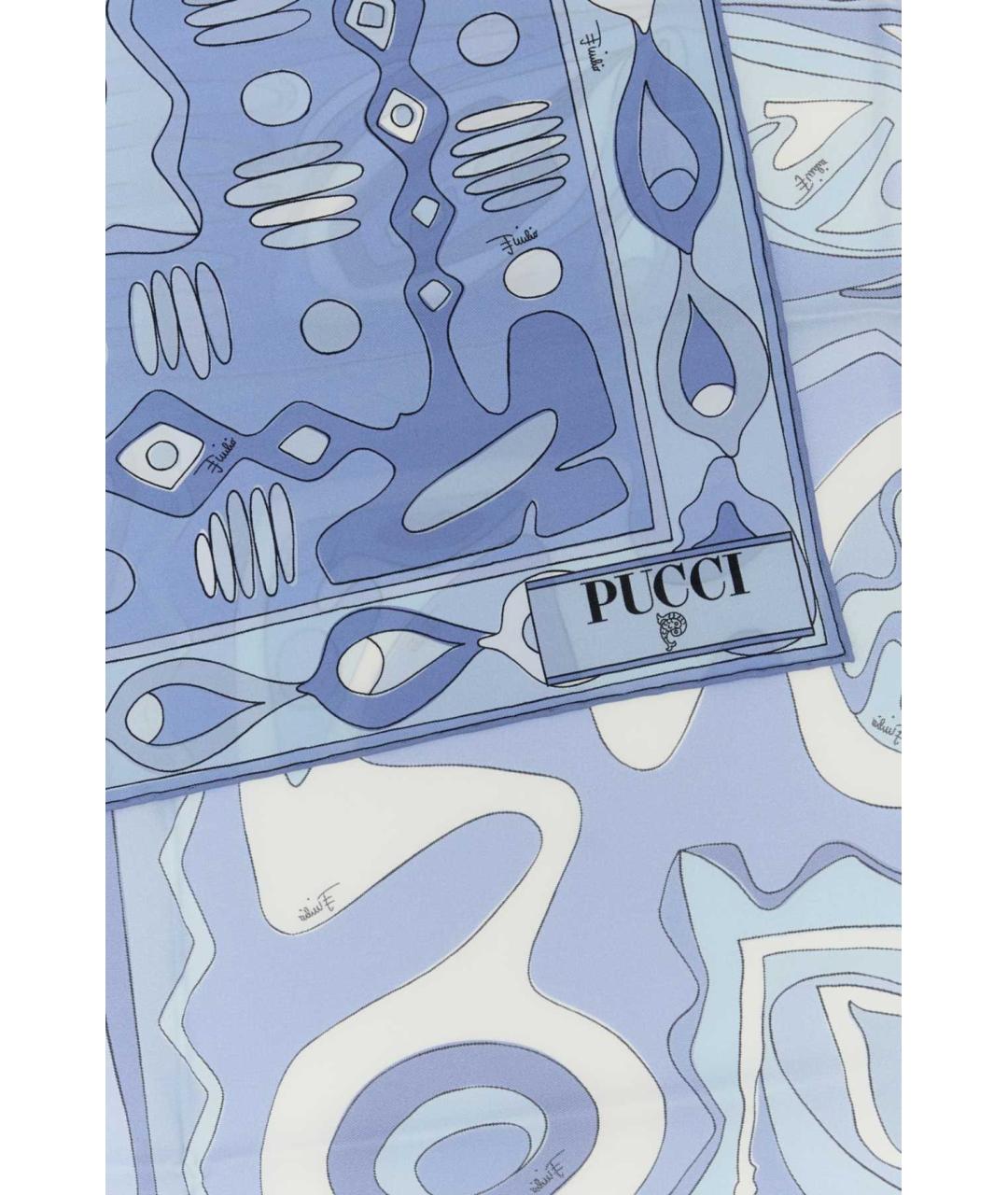 EMILIO PUCCI Мульти шелковый шарф, фото 2
