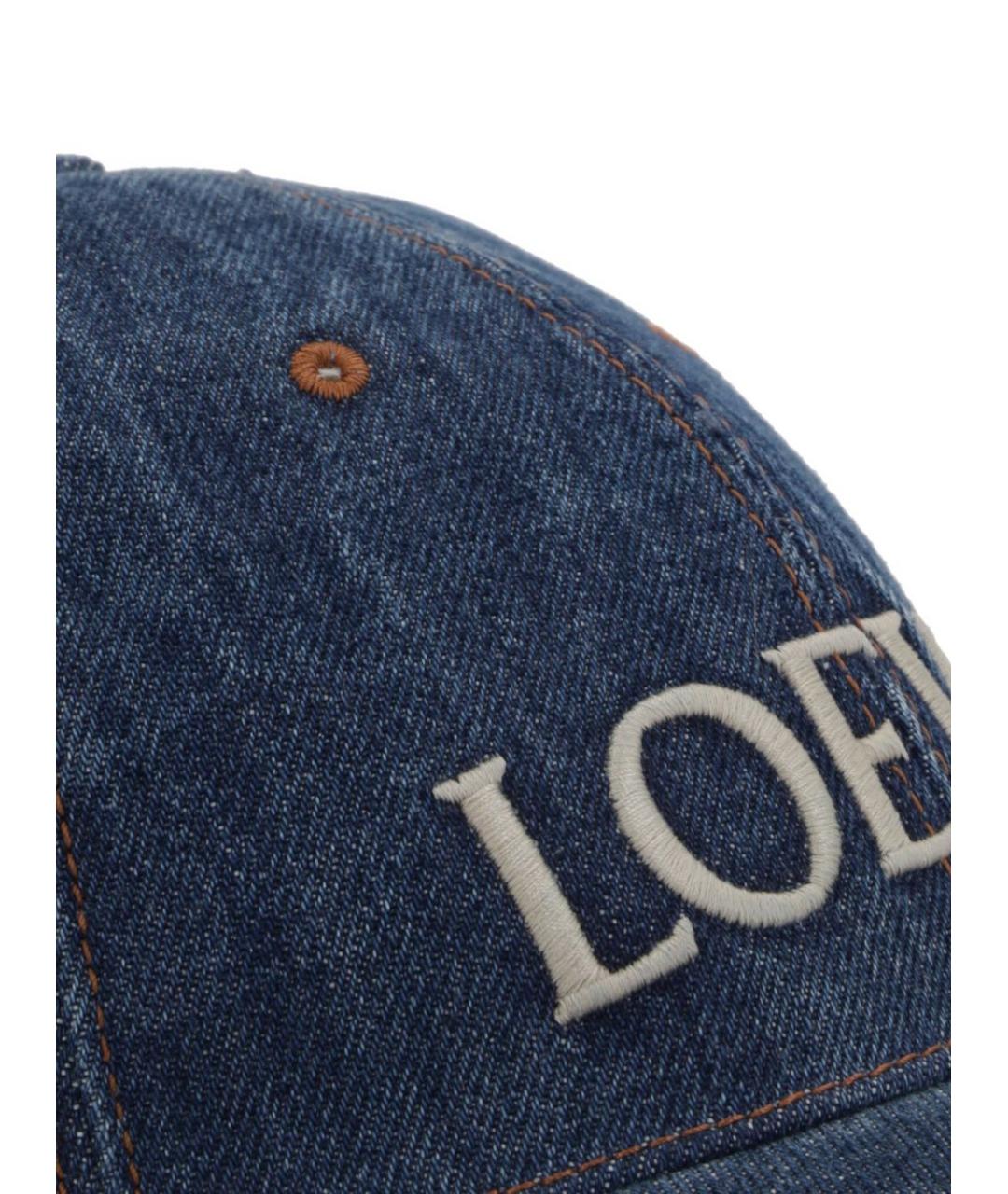 LOEWE Голубая хлопковая кепка, фото 3