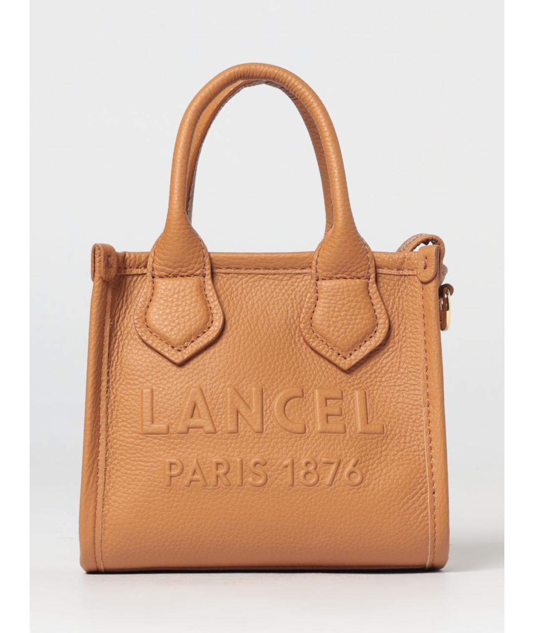 LANCEL Бежевая кожаная сумка тоут, фото 4