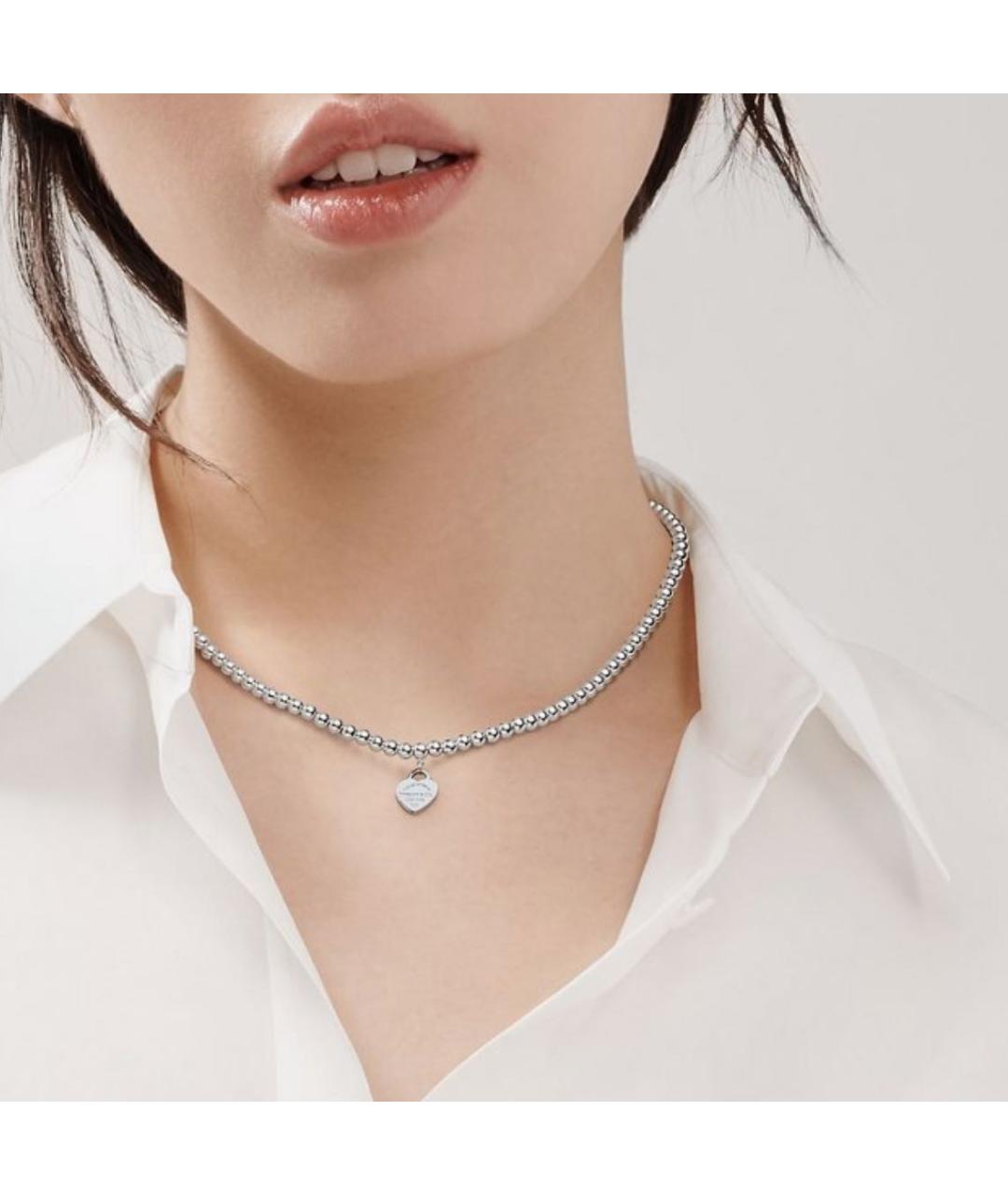 TIFFANY&CO Бирюзовое серебряное колье, фото 3