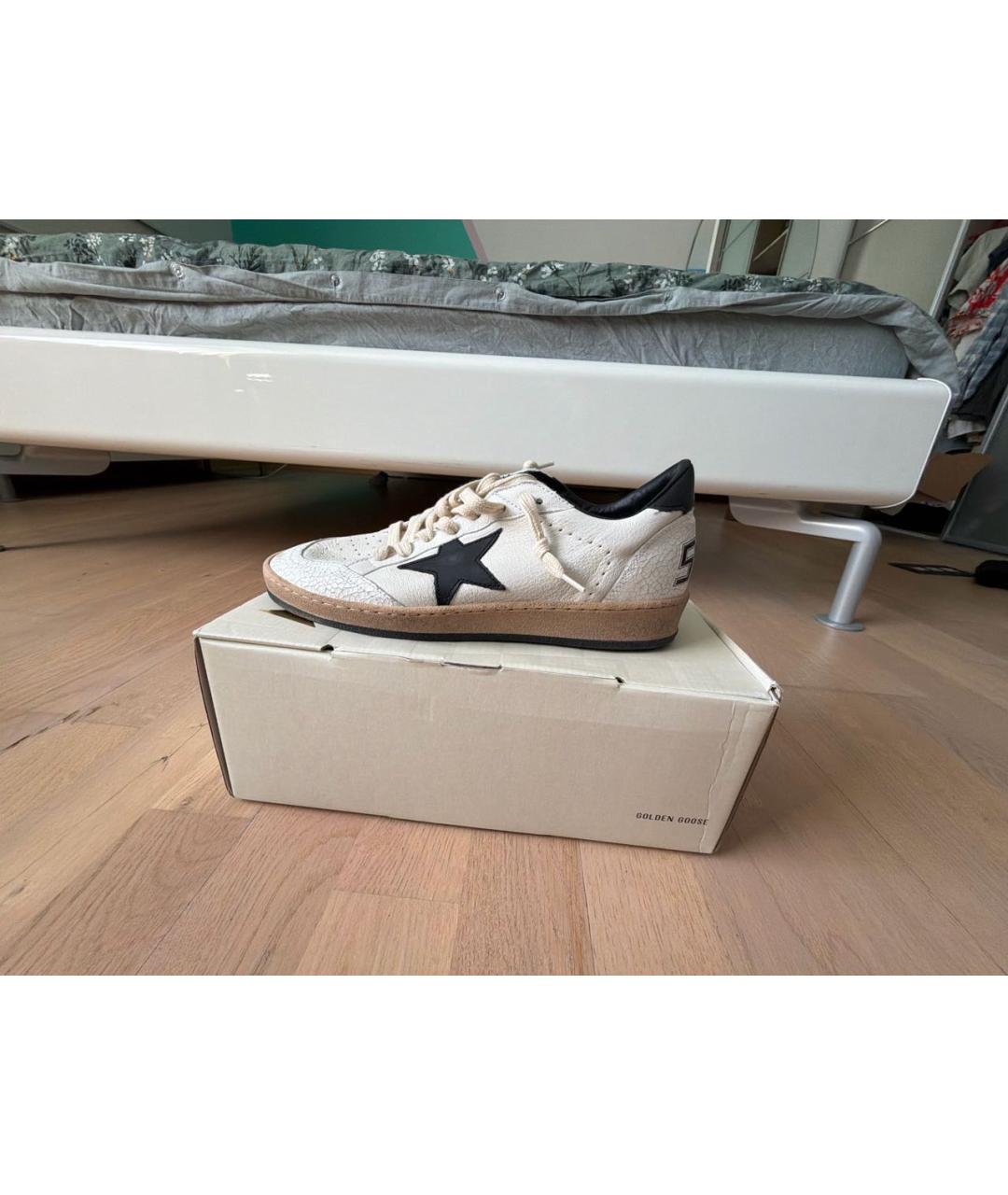 GOLDEN GOOSE DELUXE BRAND Белые кожаные кеды, фото 8