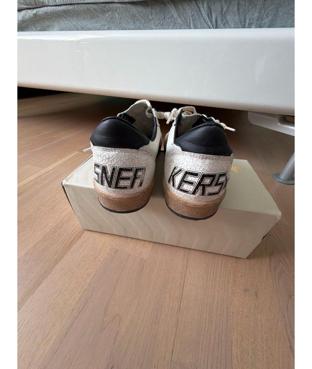GOLDEN GOOSE DELUXE BRAND Белые кожаные кеды, фото 4