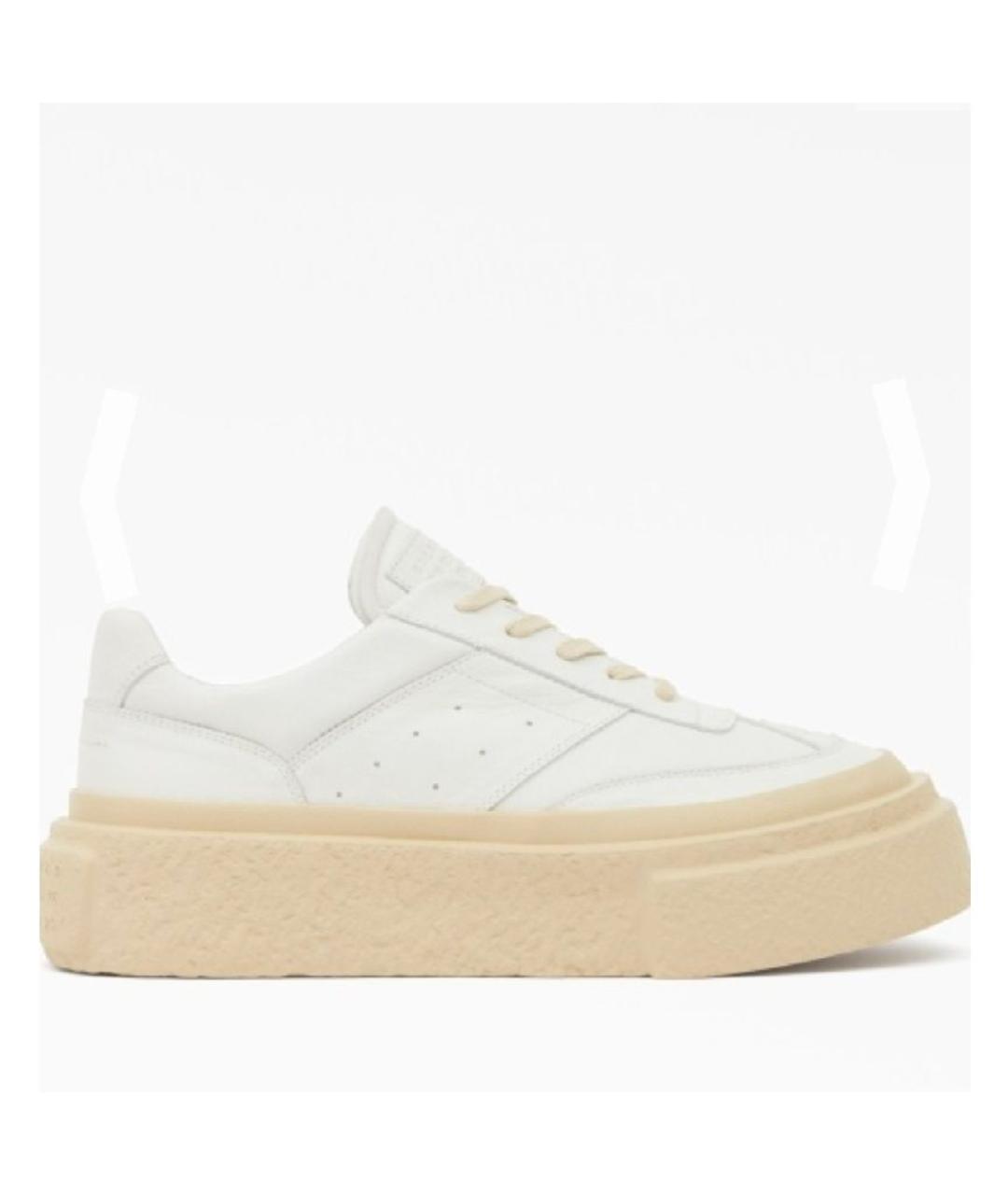 MM6 MAISON MARGIELA Белые кожаные кеды, фото 8