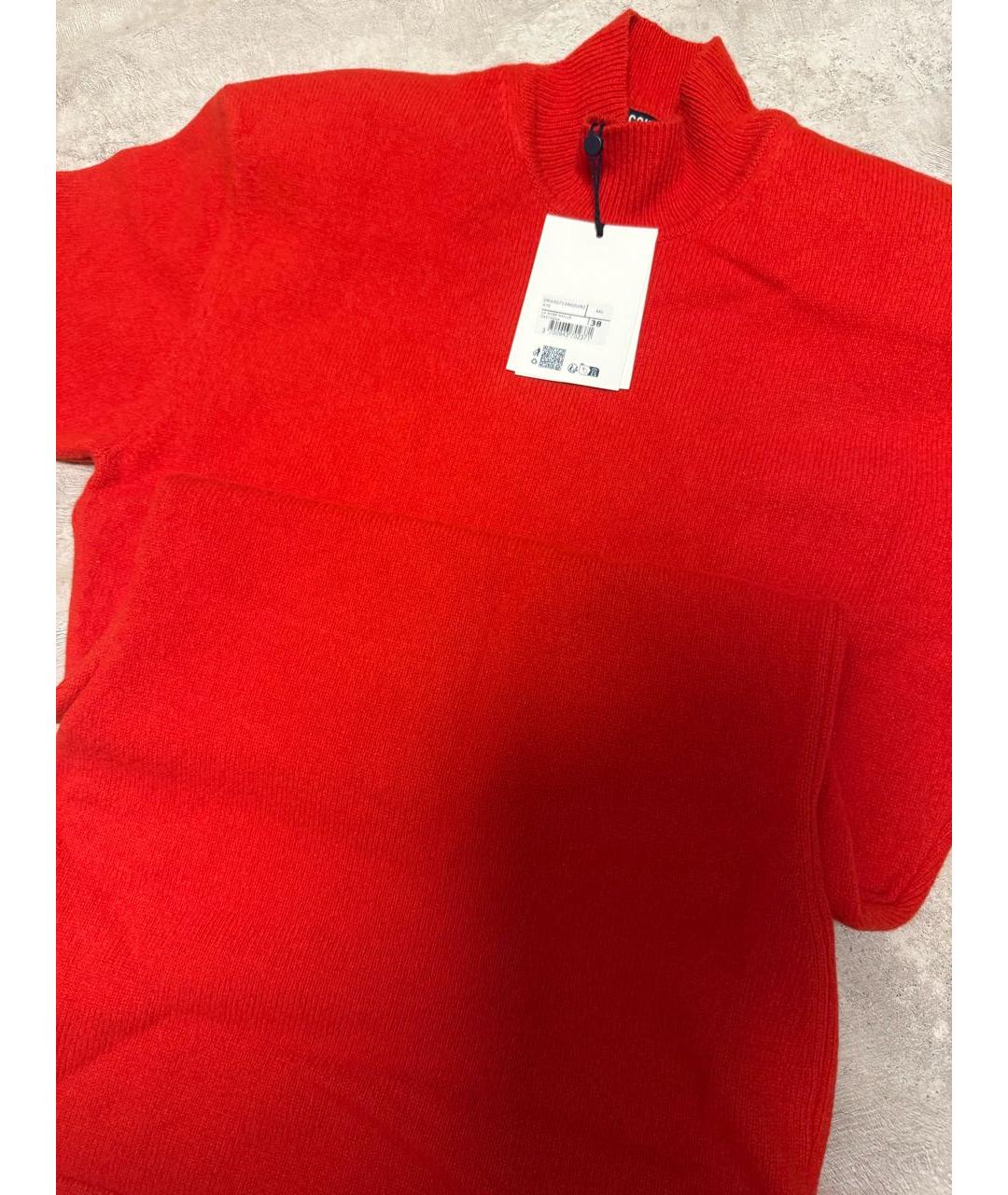 JACQUEMUS Красное шерстяное повседневное платье, фото 2