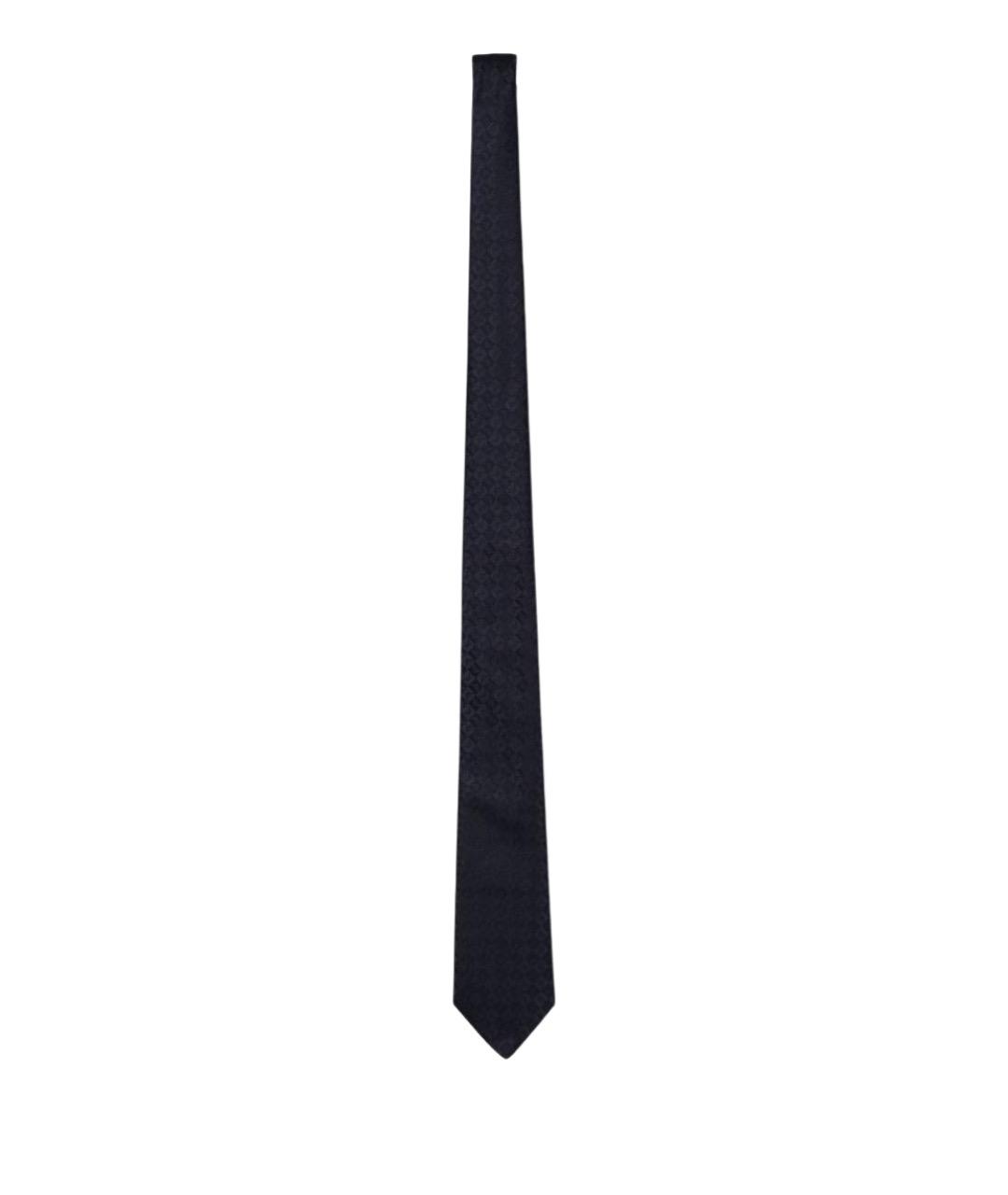 EMPORIO ARMANI Синий шелковый галстук, фото 1