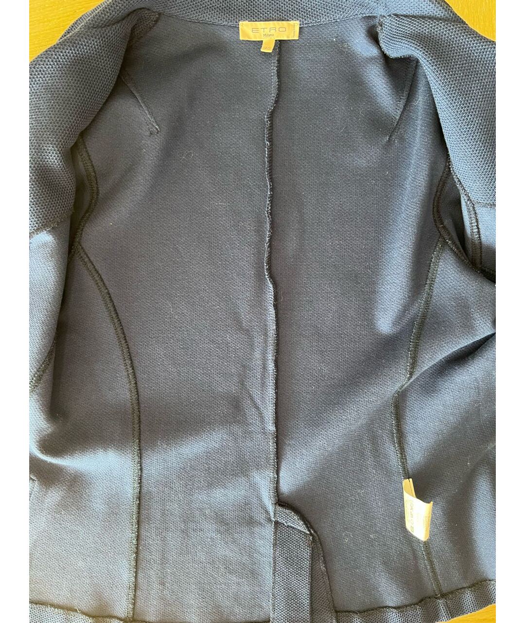 ETRO Синий хлопковый жакет/пиджак, фото 3