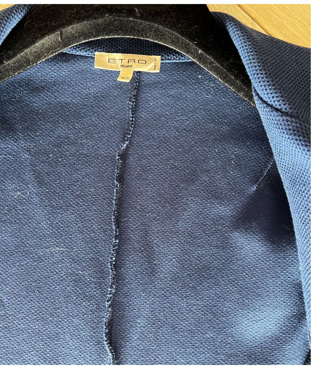 ETRO Синий хлопковый жакет/пиджак, фото 8