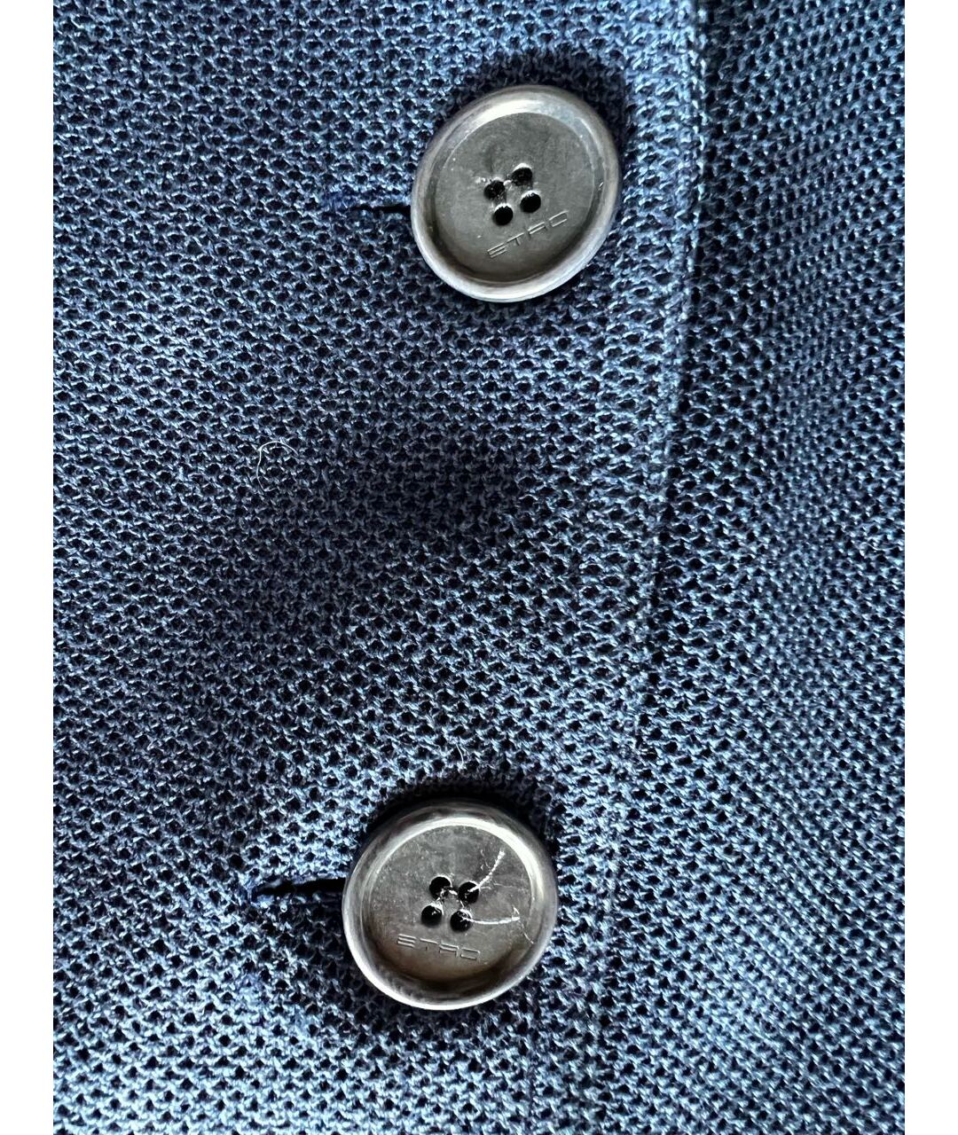 ETRO Синий хлопковый жакет/пиджак, фото 4