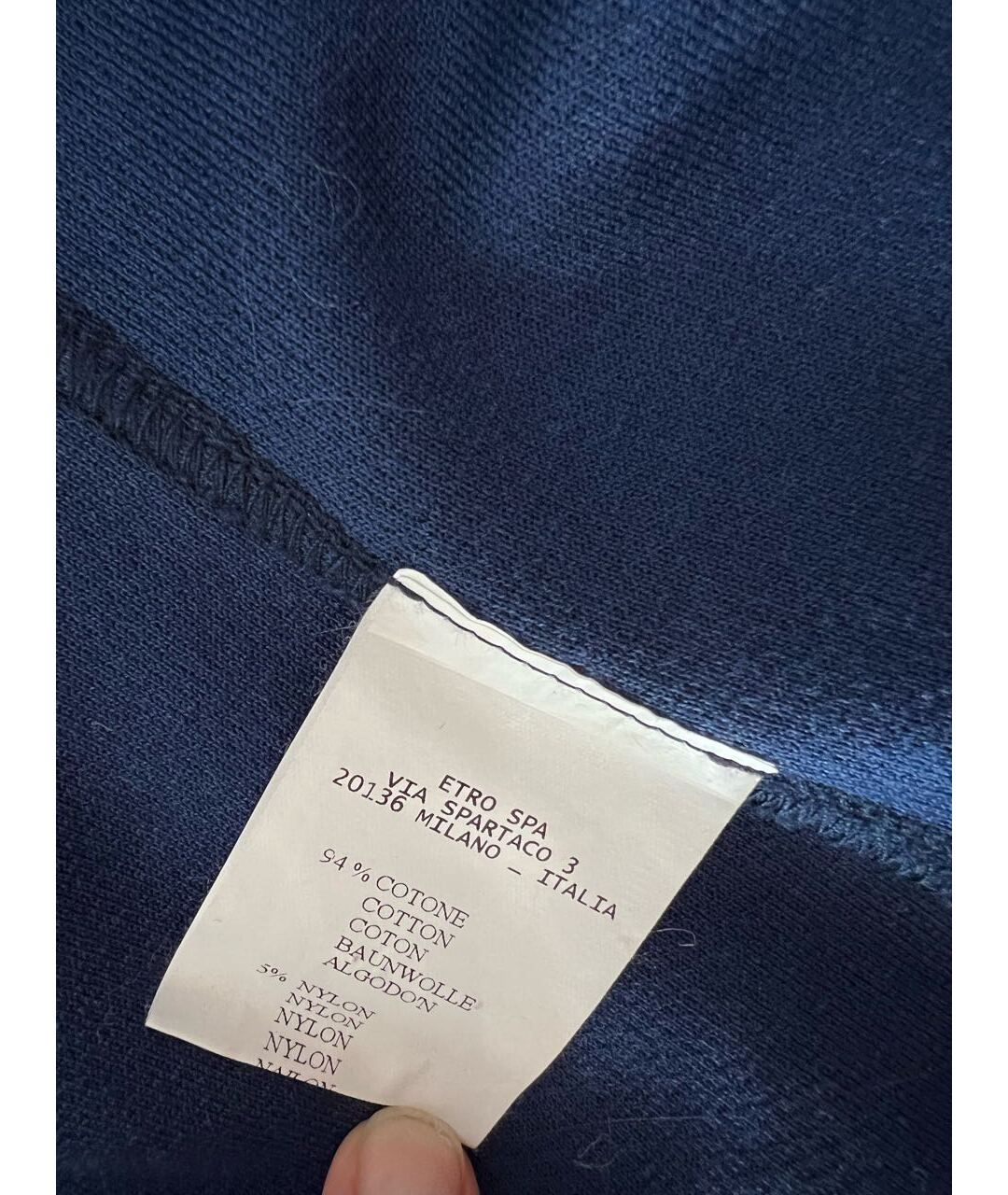 ETRO Синий хлопковый жакет/пиджак, фото 7
