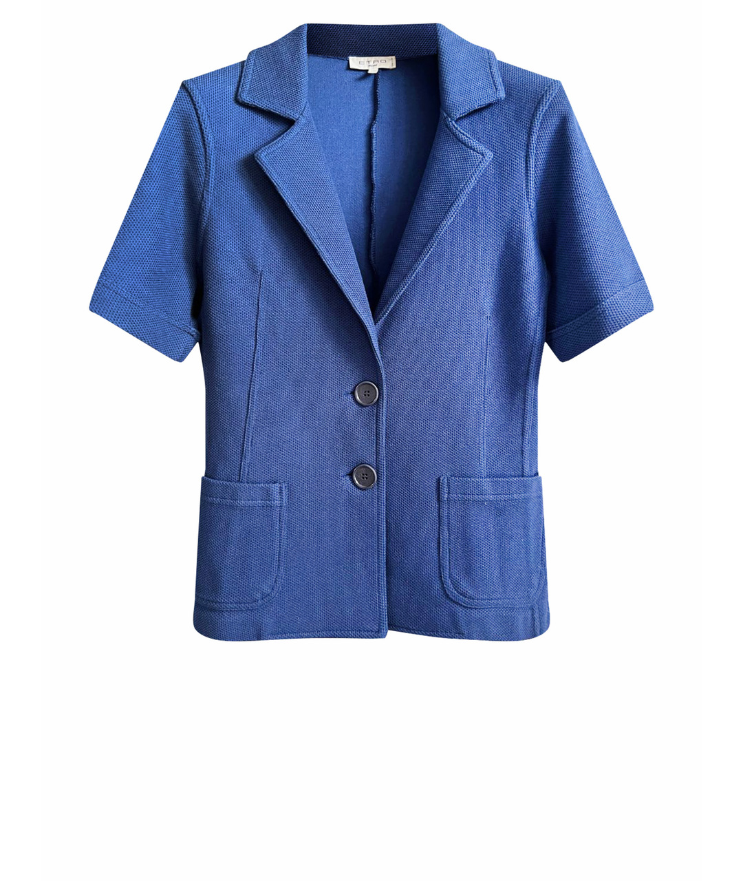 ETRO Синий хлопковый жакет/пиджак, фото 1
