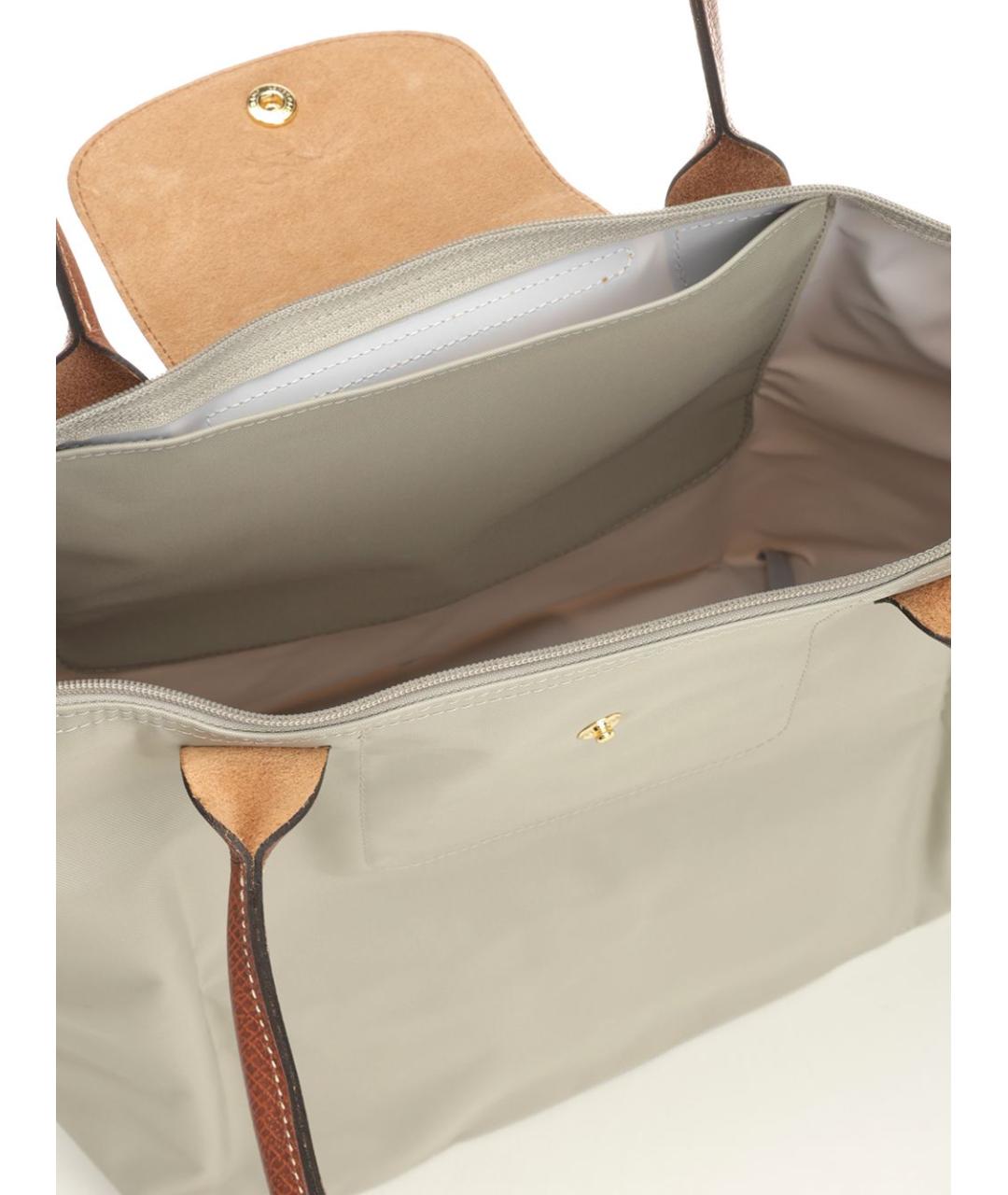 LONGCHAMP Бежевая сумка тоут, фото 4