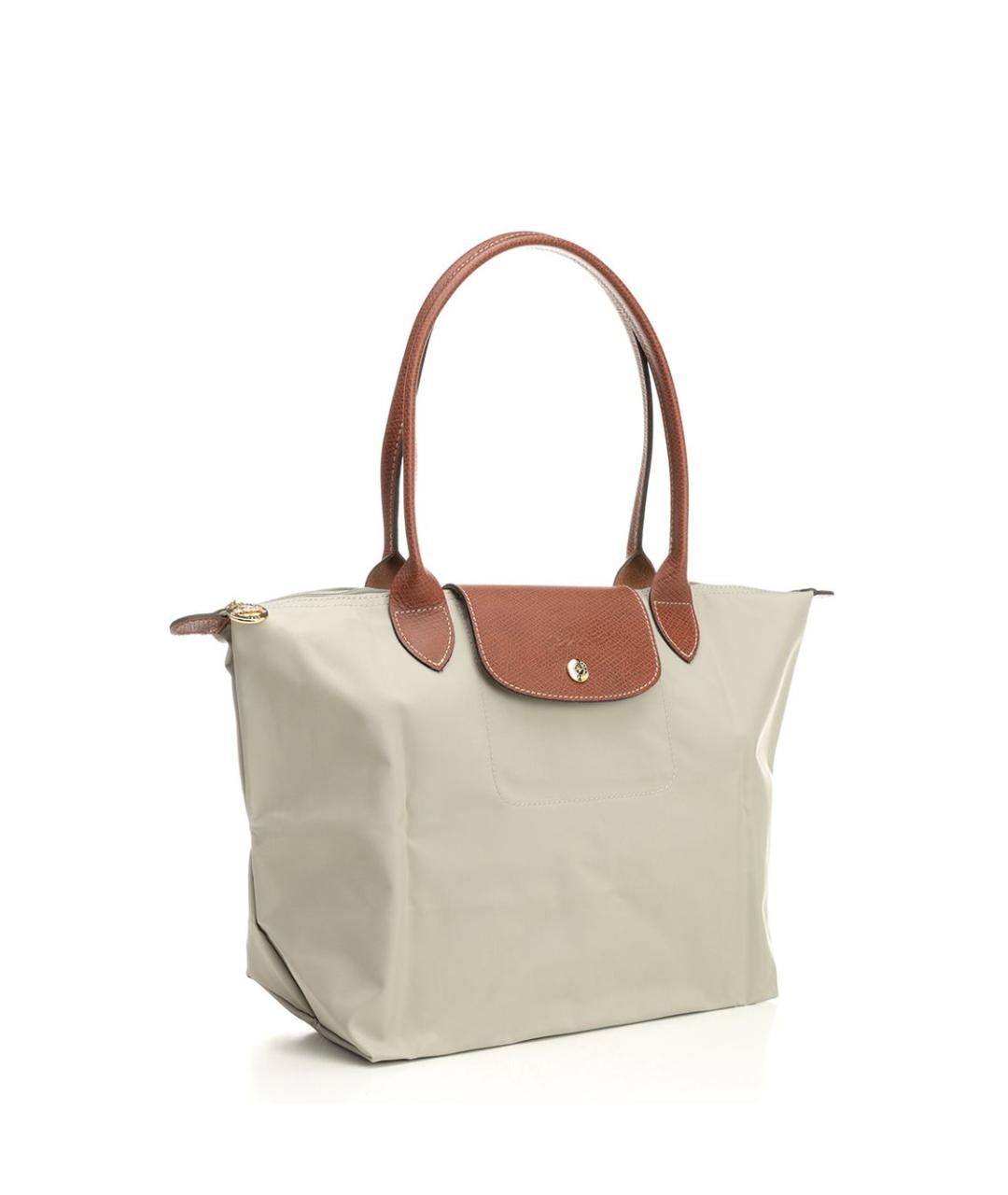 LONGCHAMP Бежевая сумка тоут, фото 2