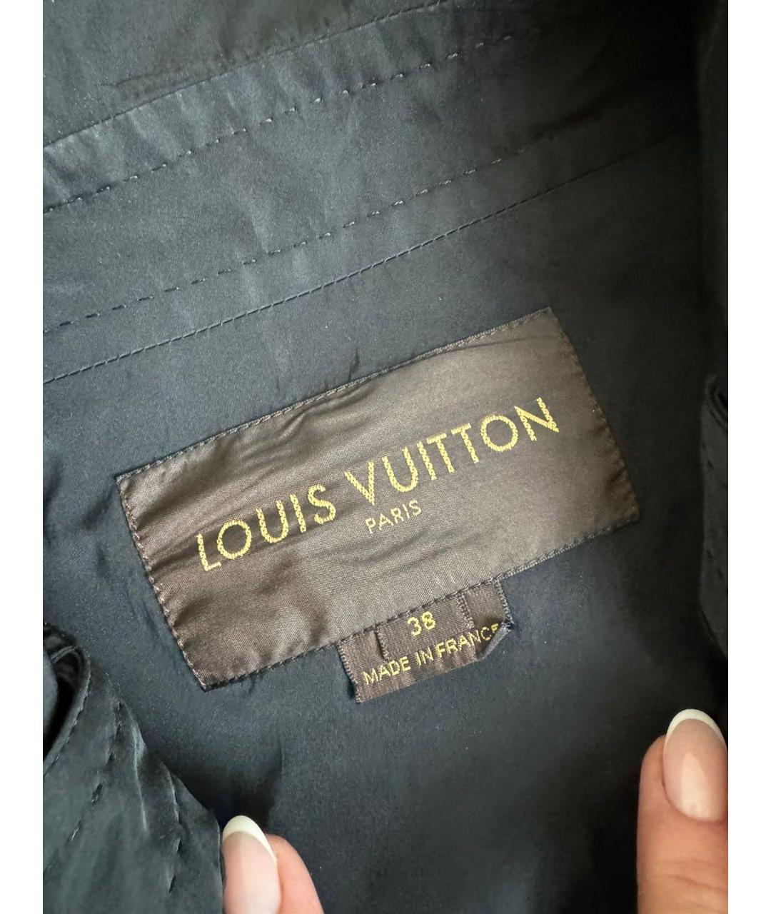 LOUIS VUITTON Черный тренч/плащ, фото 5