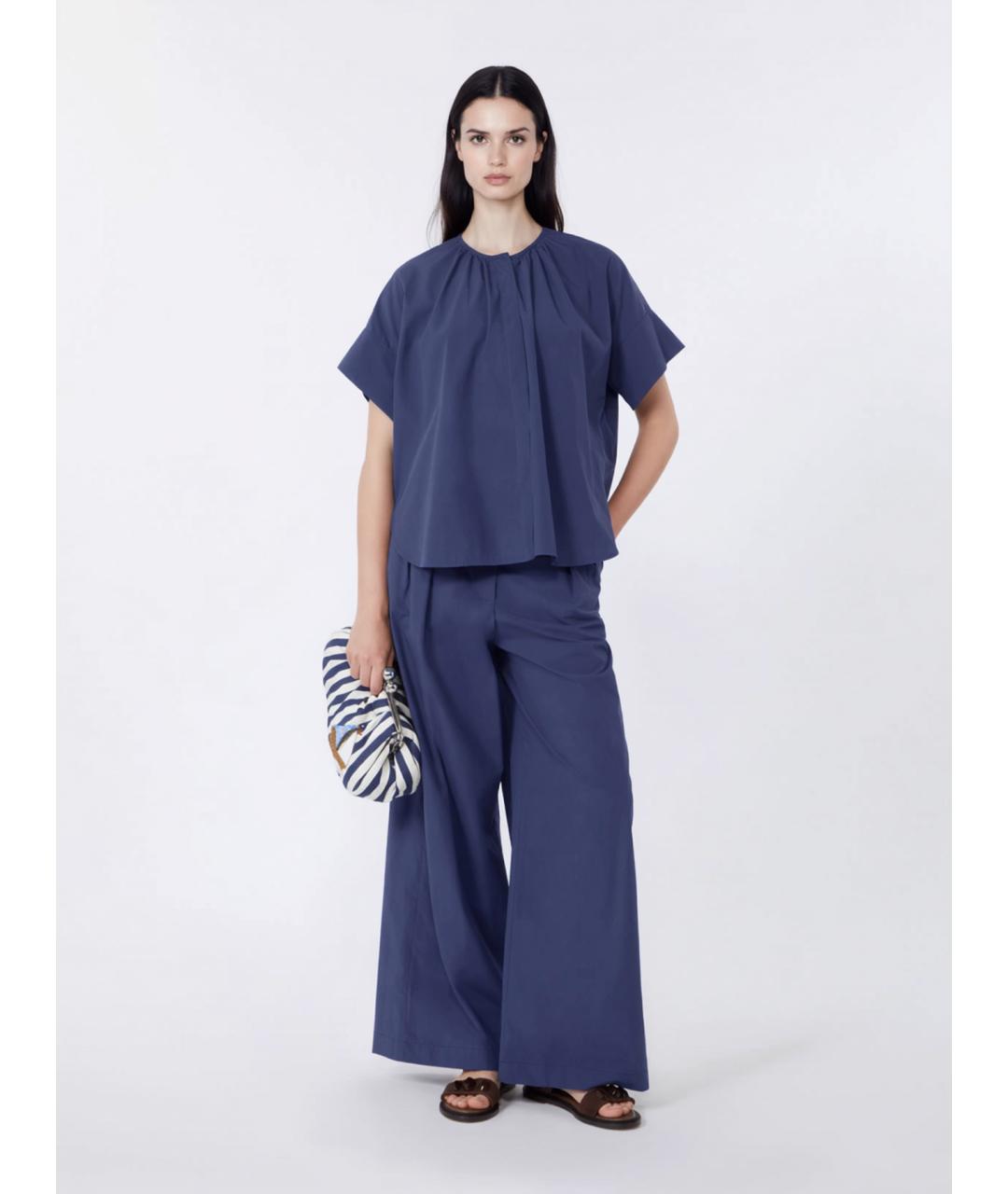 WEEKEND MAX MARA Хлопковые брюки широкие, фото 2