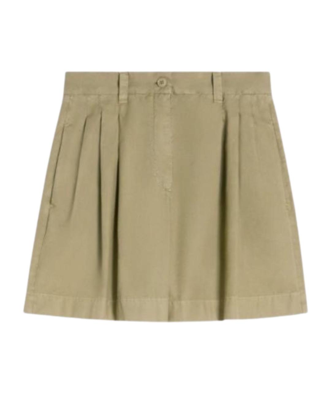WEEKEND MAX MARA Зеленые хлопковые шорты, фото 1