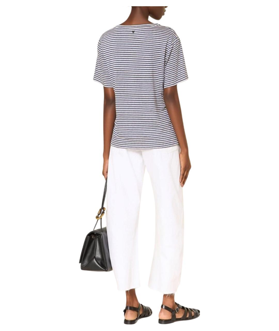 WEEKEND MAX MARA Мульти льняная футболка, фото 3