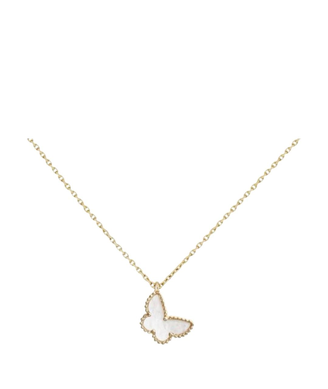 VAN CLEEF & ARPELS Белая подвеска из желтого золота, фото 1