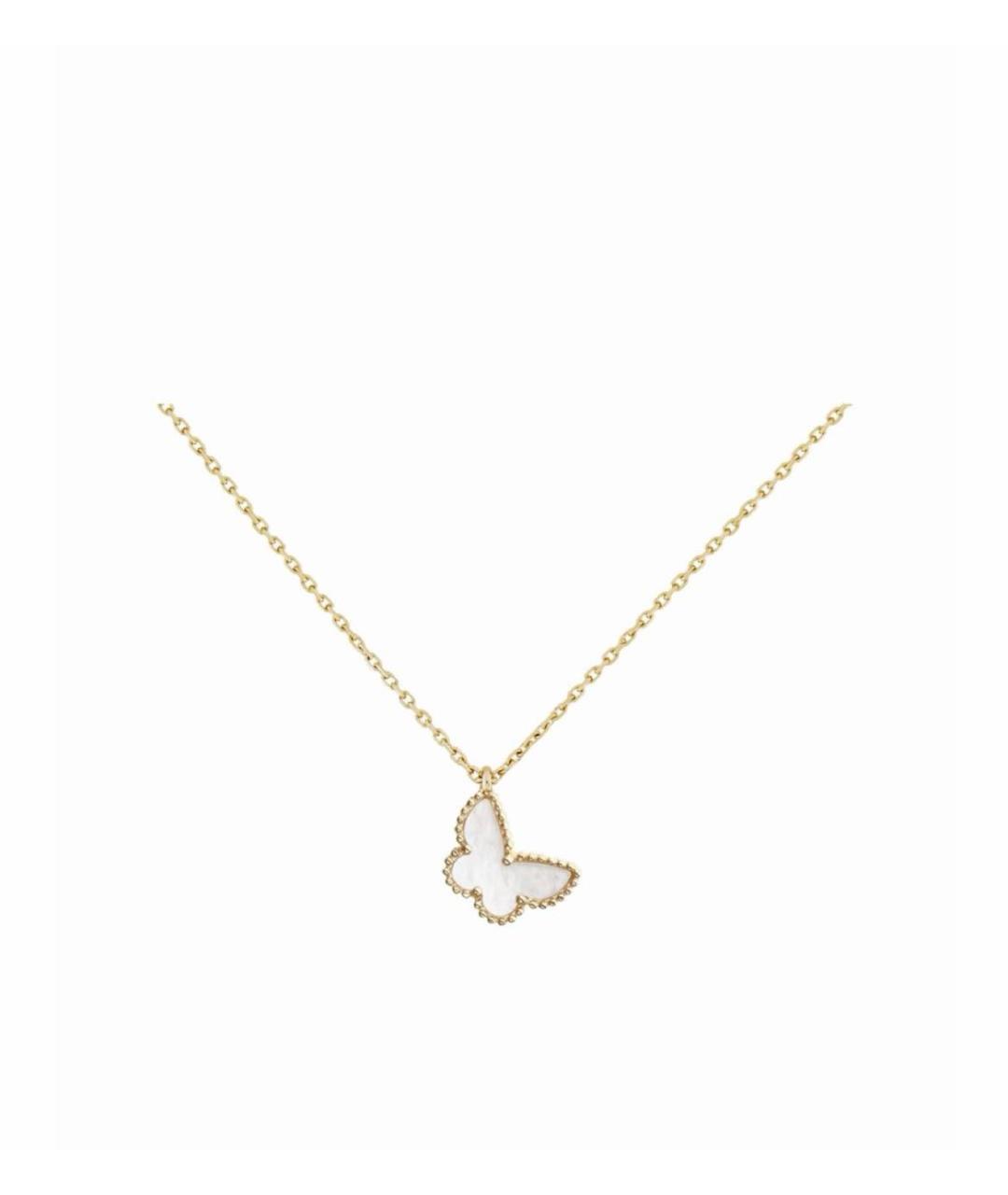 VAN CLEEF & ARPELS Белая подвеска из желтого золота, фото 6