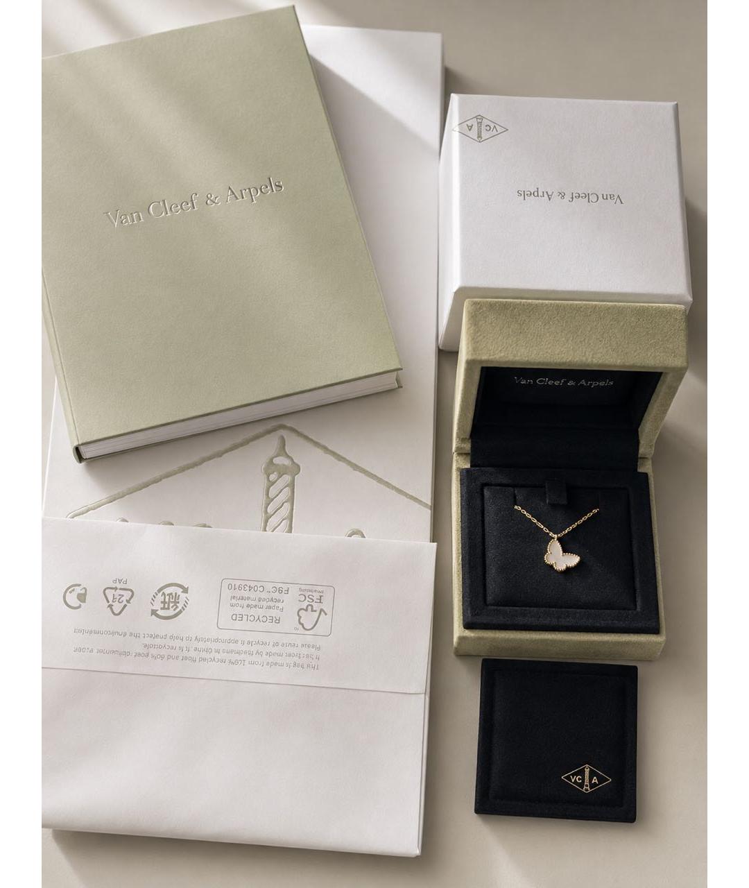 VAN CLEEF & ARPELS Белое колье из желтого золота, фото 5