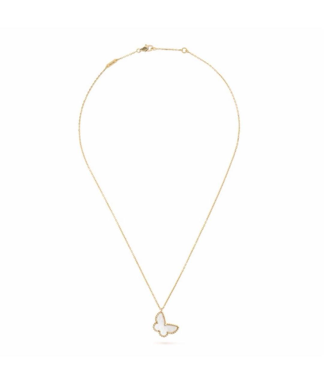 VAN CLEEF & ARPELS Белая подвеска из желтого золота, фото 2