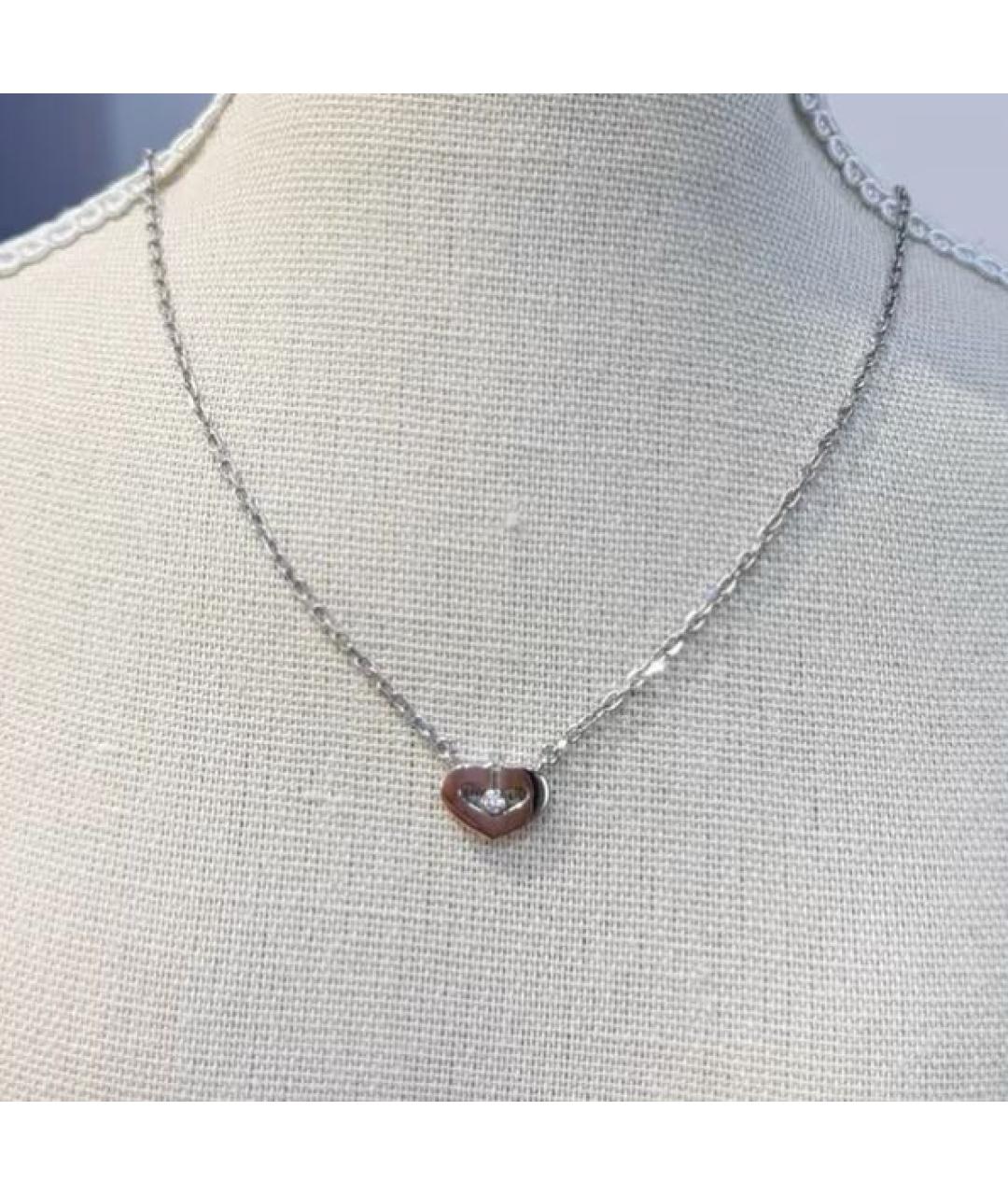 CARTIER Серебряное колье из белого золота, фото 5