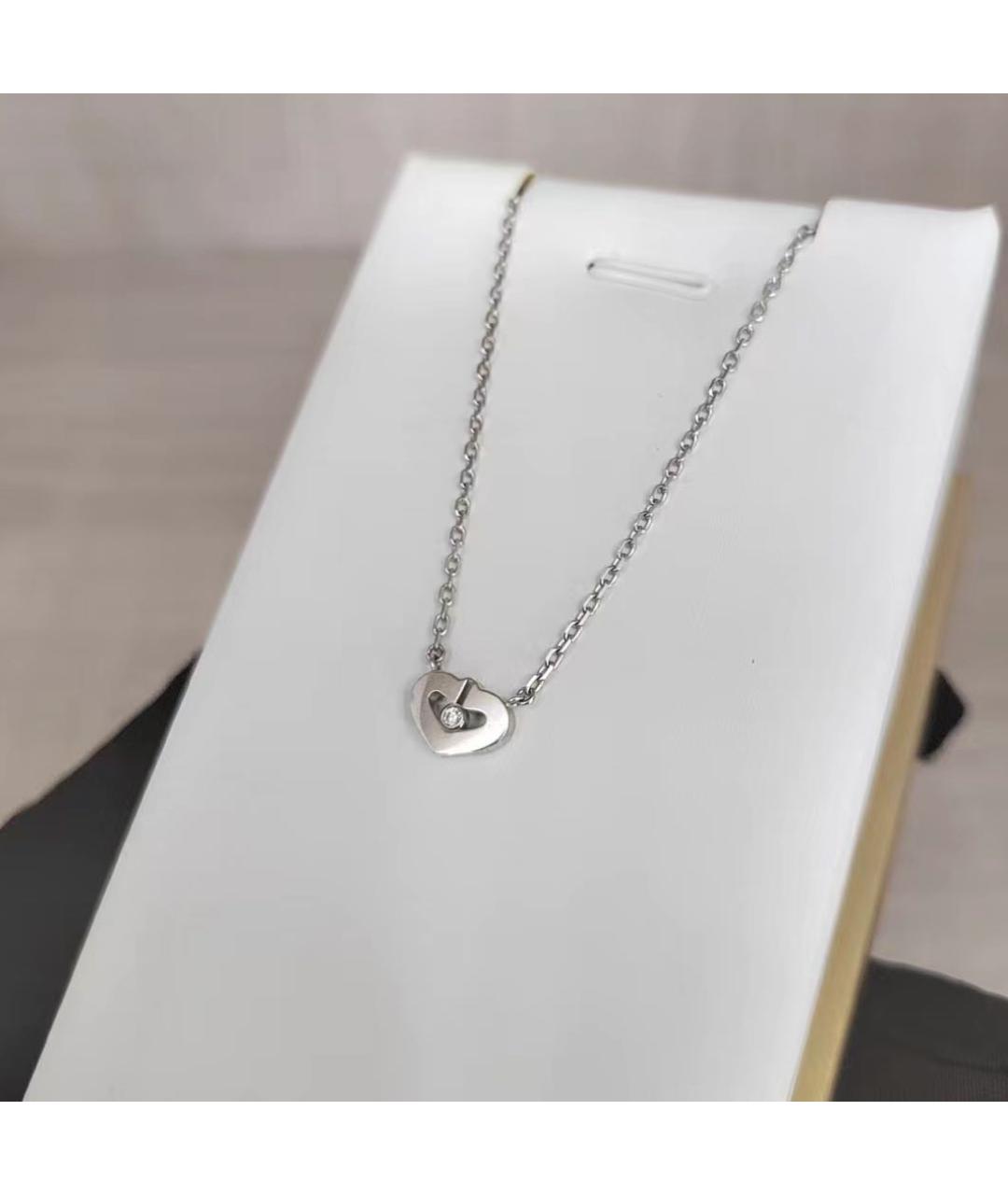 CARTIER Серебряное колье из белого золота, фото 3
