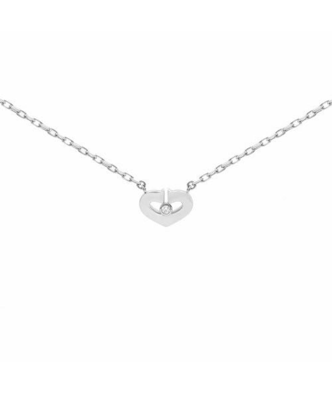 CARTIER Серебряное колье из белого золота, фото 6