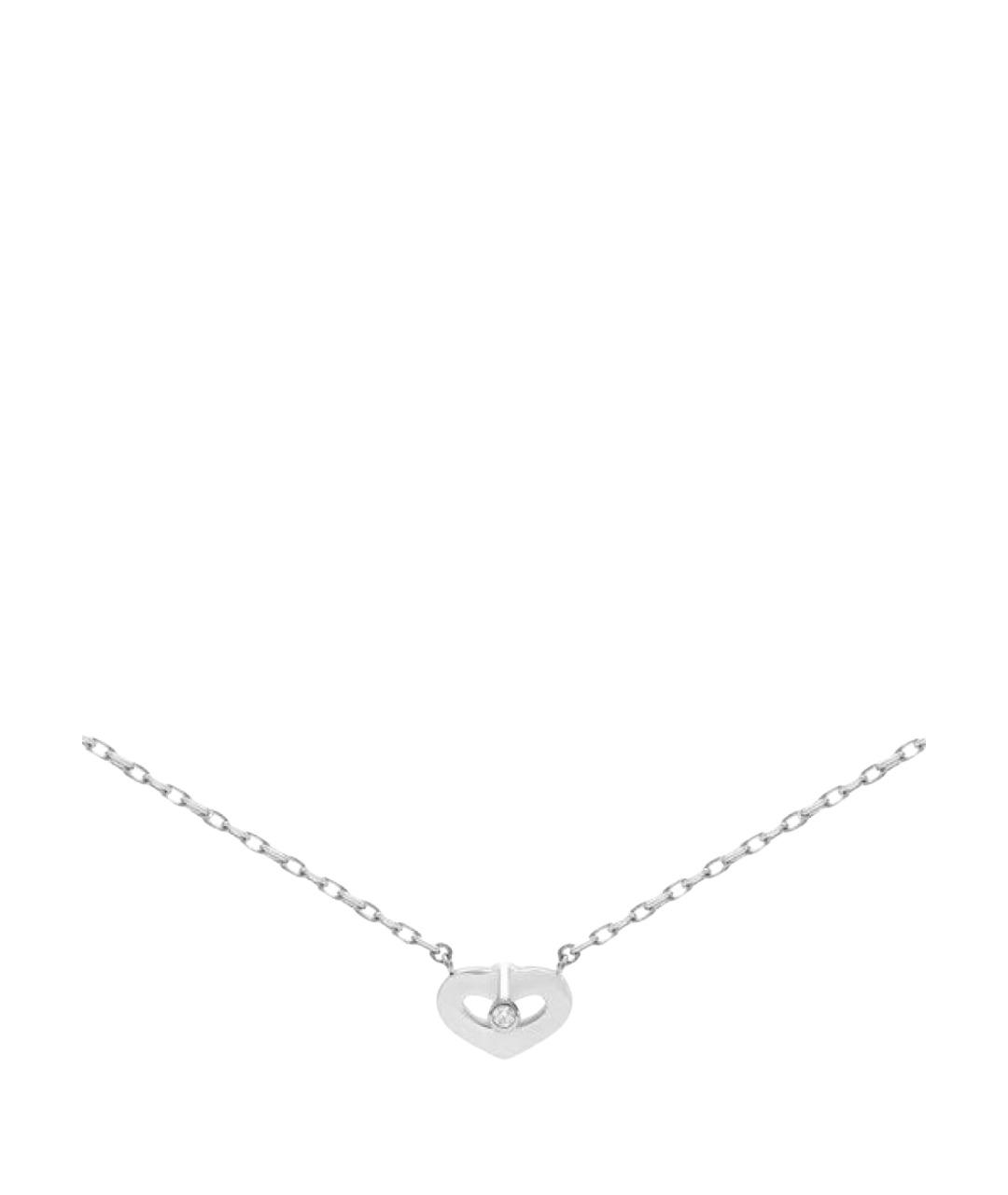 CARTIER Серебряное колье из белого золота, фото 1