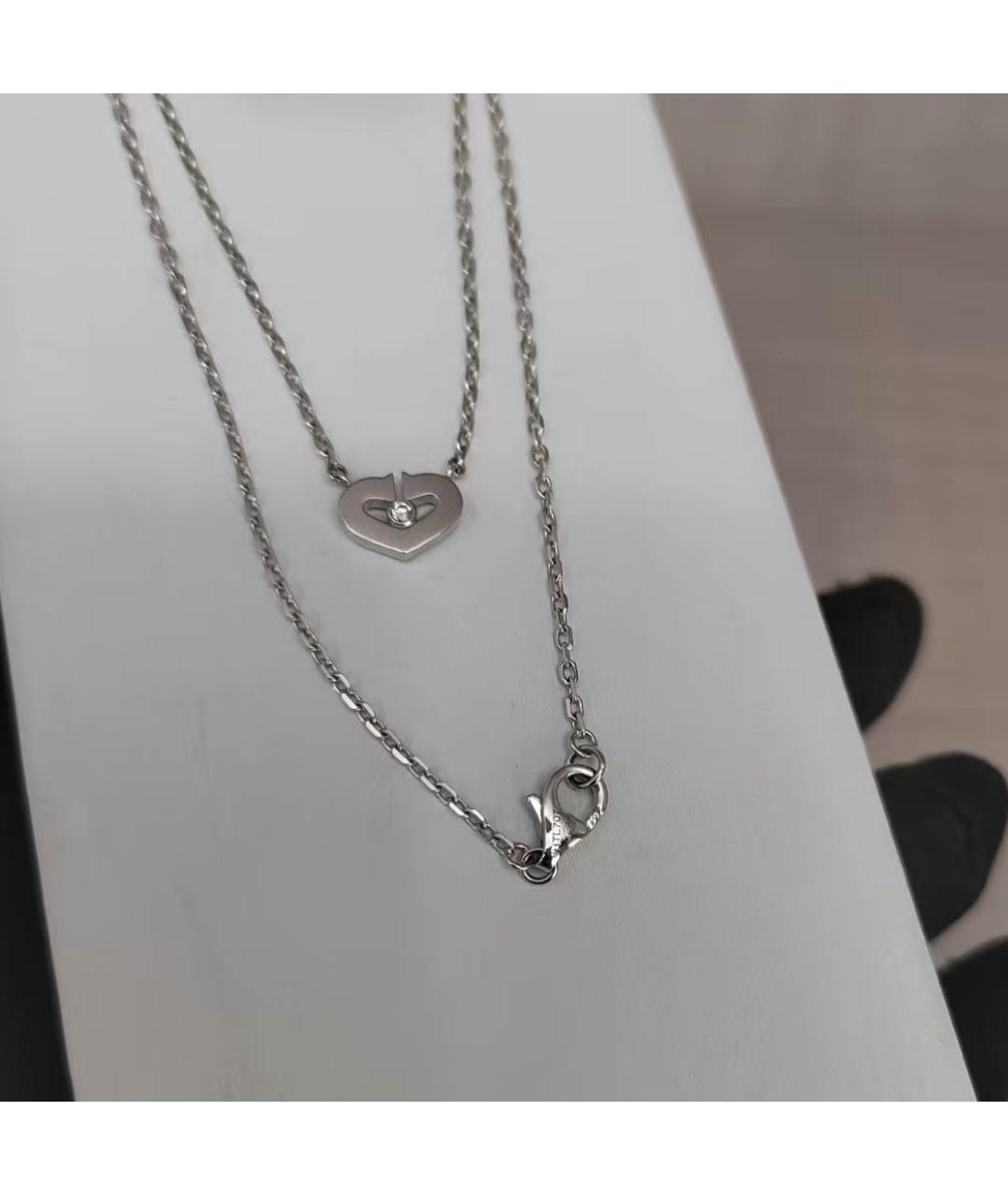 CARTIER Серебряное колье из белого золота, фото 2