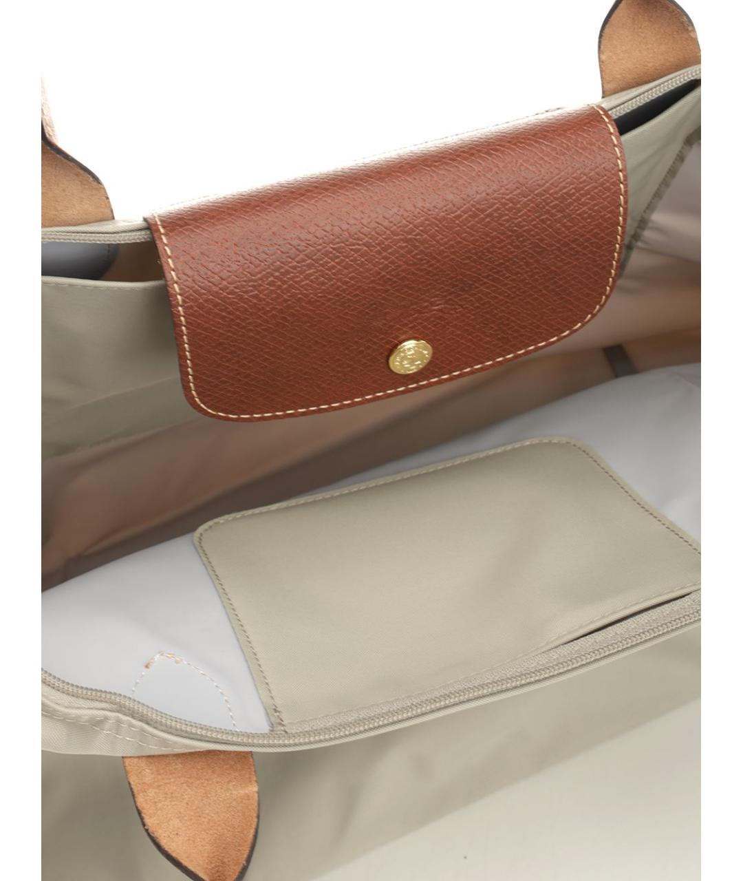 LONGCHAMP Бежевая сумка тоут, фото 4