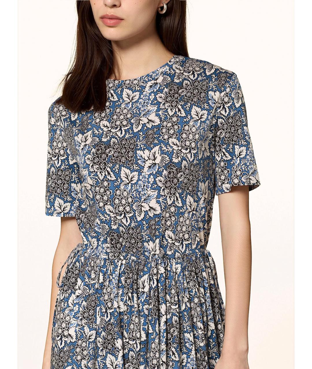 WEEKEND MAX MARA Мульти хлопковое повседневное платье, фото 4