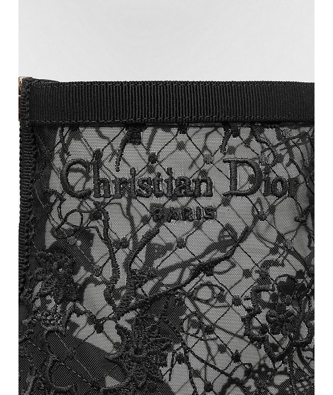 CHRISTIAN DIOR Черные текстильные ботильоны, фото 4