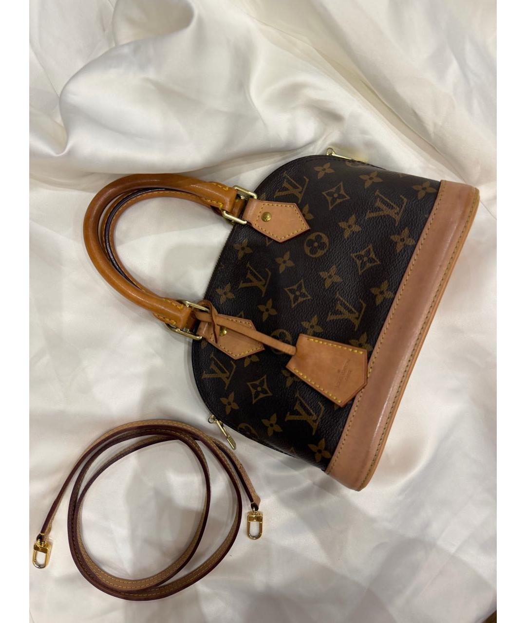 LOUIS VUITTON Кожаная сумка с короткими ручками, фото 5