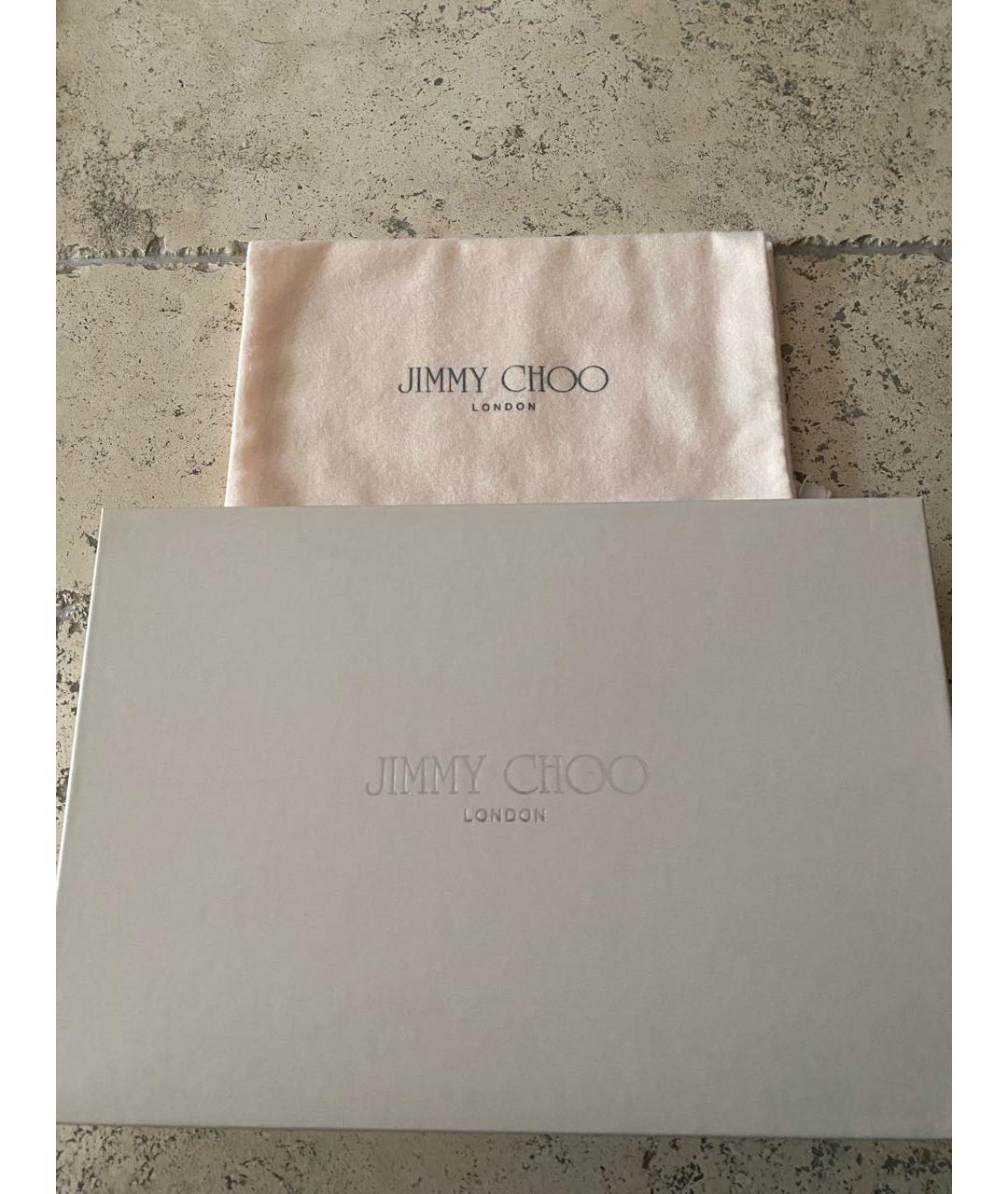 JIMMY CHOO Бежевые туфли из лакированной кожи, фото 7
