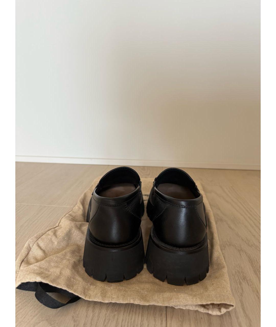 GUCCI Черные кожаные лоферы, фото 4