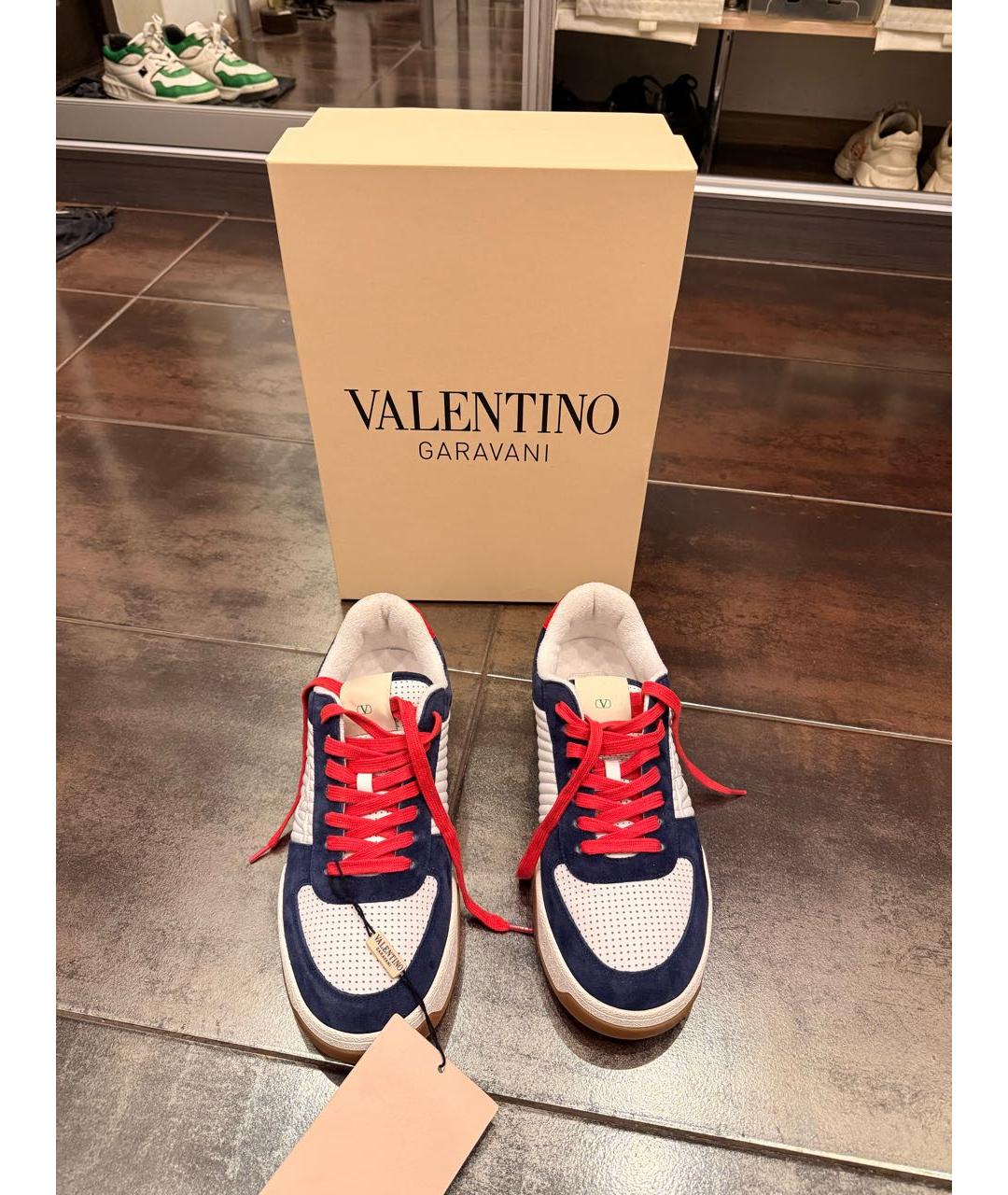 VALENTINO Мульти замшевые низкие кроссовки / кеды, фото 3