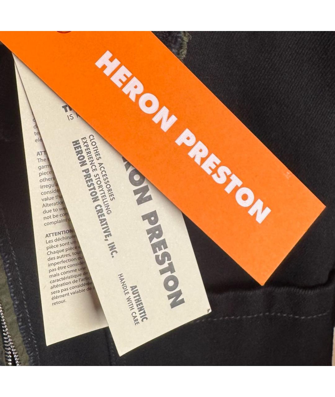 HERON PRESTON Черное хлопковое поло с коротким рукавом, фото 8