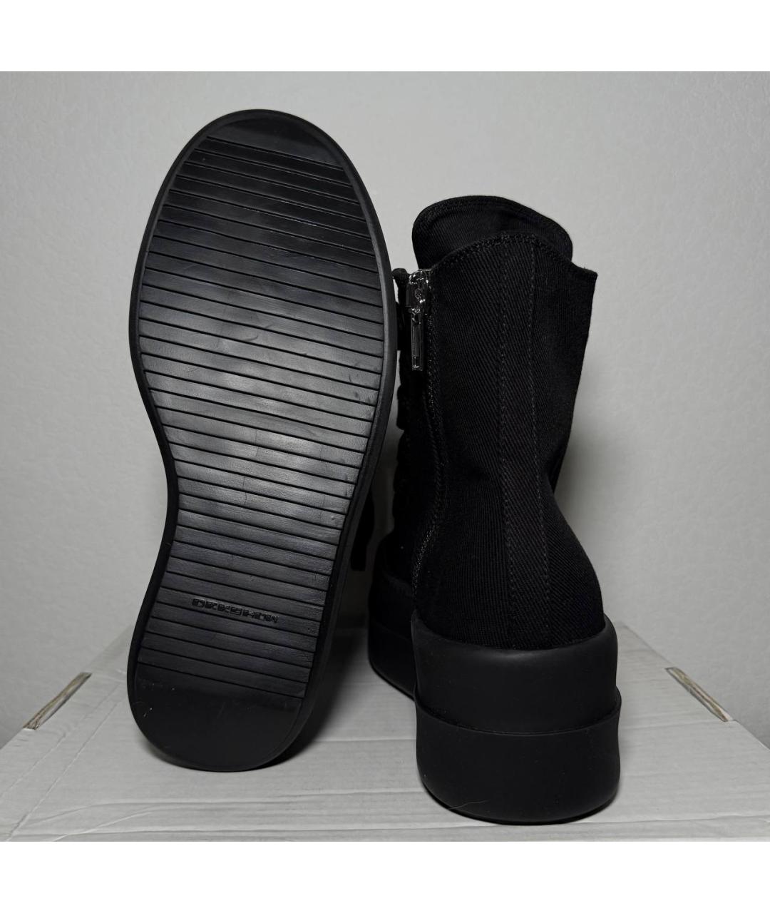 RICK OWENS DRKSHDW Черные высокие кроссовки / кеды, фото 6