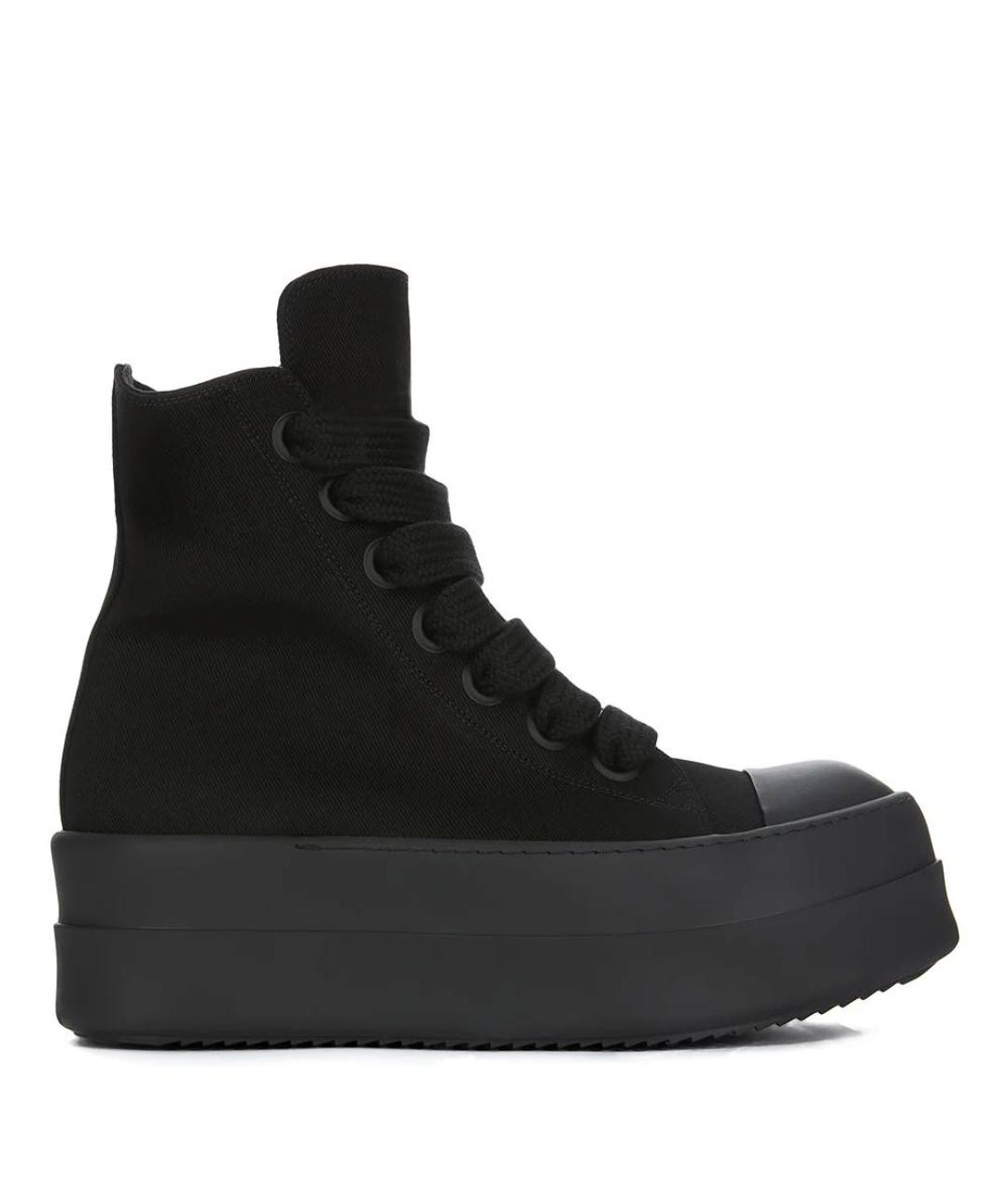 RICK OWENS DRKSHDW Черные высокие кроссовки / кеды, фото 5